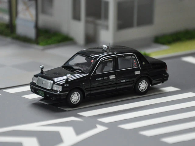 GULLIVER64 1/64 Green Cab Crown Sedan Black Taxi 64024 - Image 4