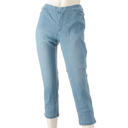 GUNZE L Skinning leggings pants -  chopped length Navy - Image 2