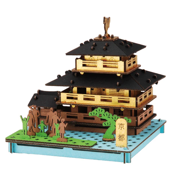 hacomo PUSU PUSU 3D Cardboard Model - Kyoto - Image 4
