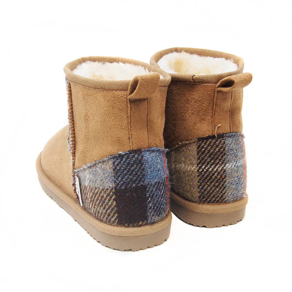 Harris Tweed Boots Camel Large - Image 6