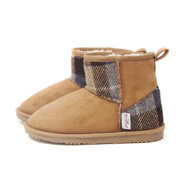 Harris Tweed Boots Camel Medium - Image 5