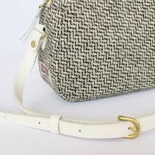 Harris Tweed Round Shoulder Bag - Grey - Image 2