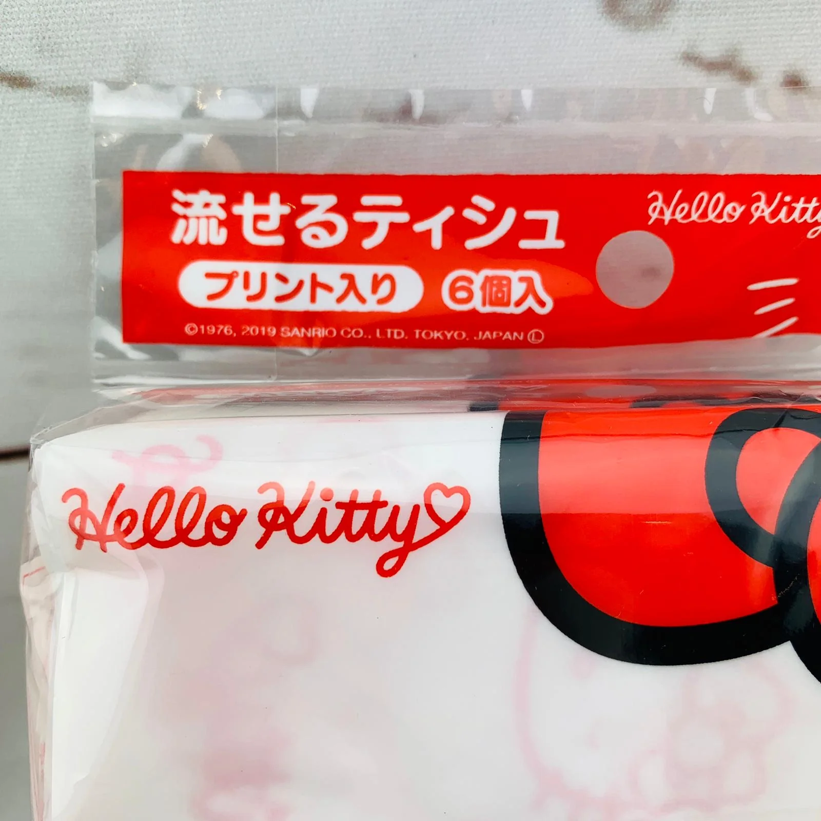 Hayashi Hello Kitty Pocket Size Tissue x 6 Packs - Image 2