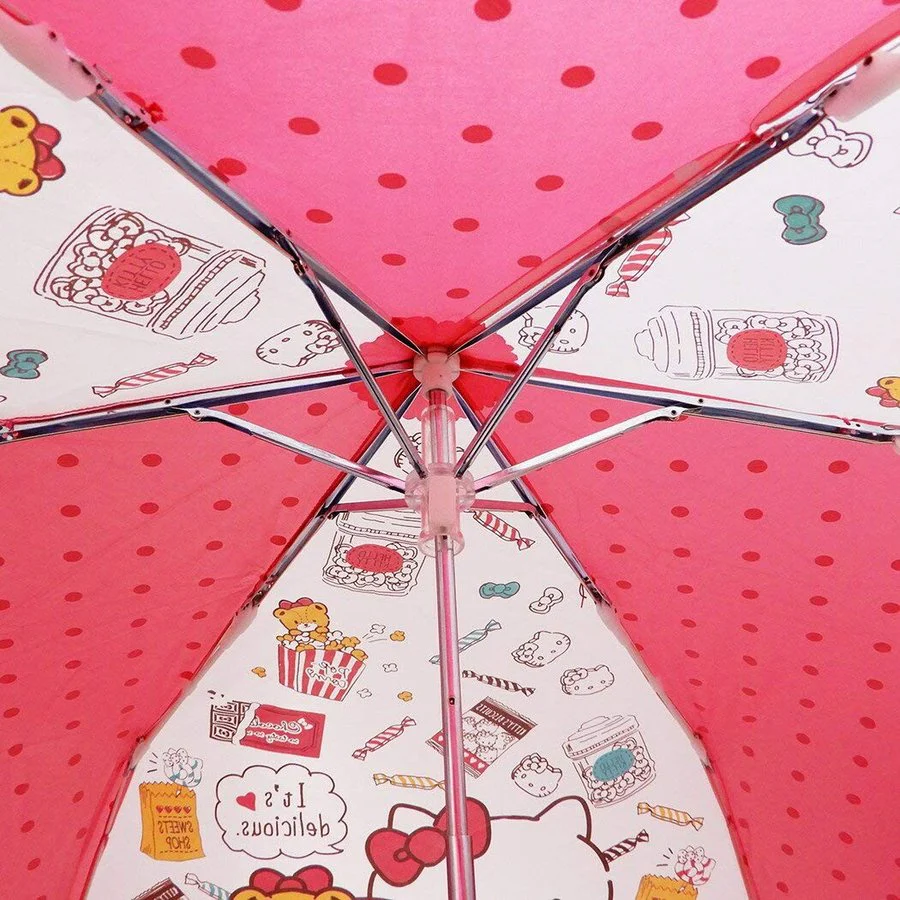 Hello Kitty Folding Umbrella with Storage Bag 90284 - Image 6