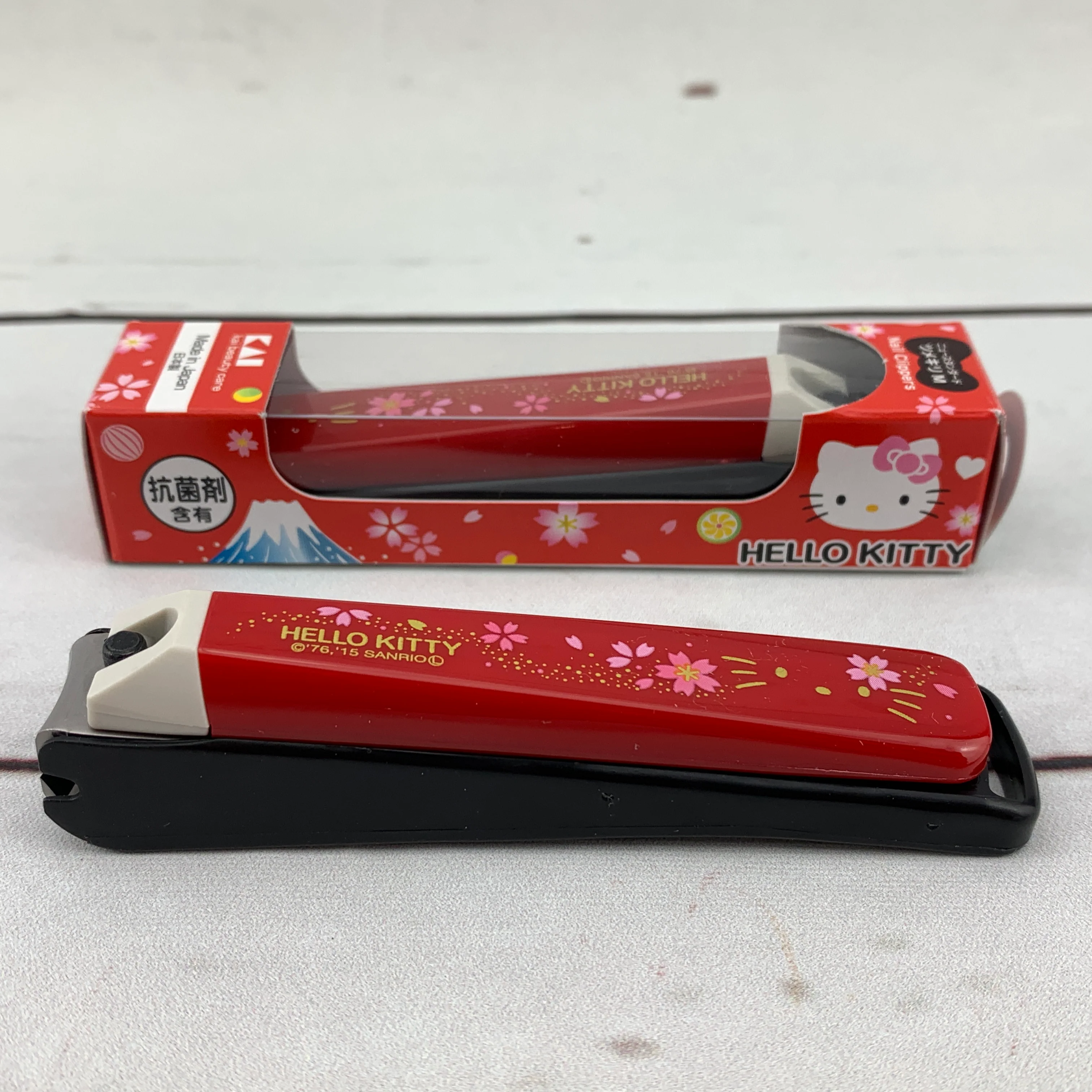 Hello Kitty Nail Clipper - Sakura Size M by KAI Beauty Care KK-2527 Made in Japan - Image 4