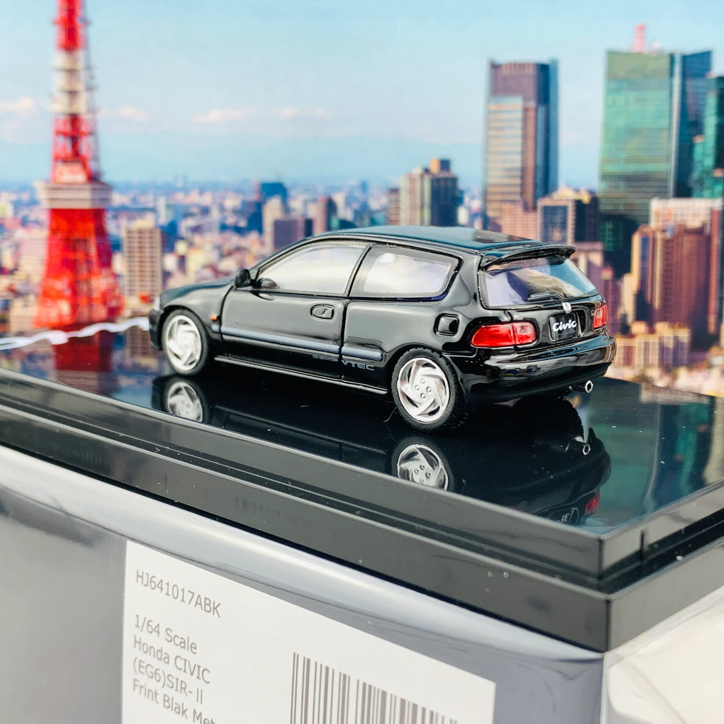 HOBBY JAPAN 1/64 Honda Civic EG6 SIR-II BLACK HJ641017ABK - Image 4