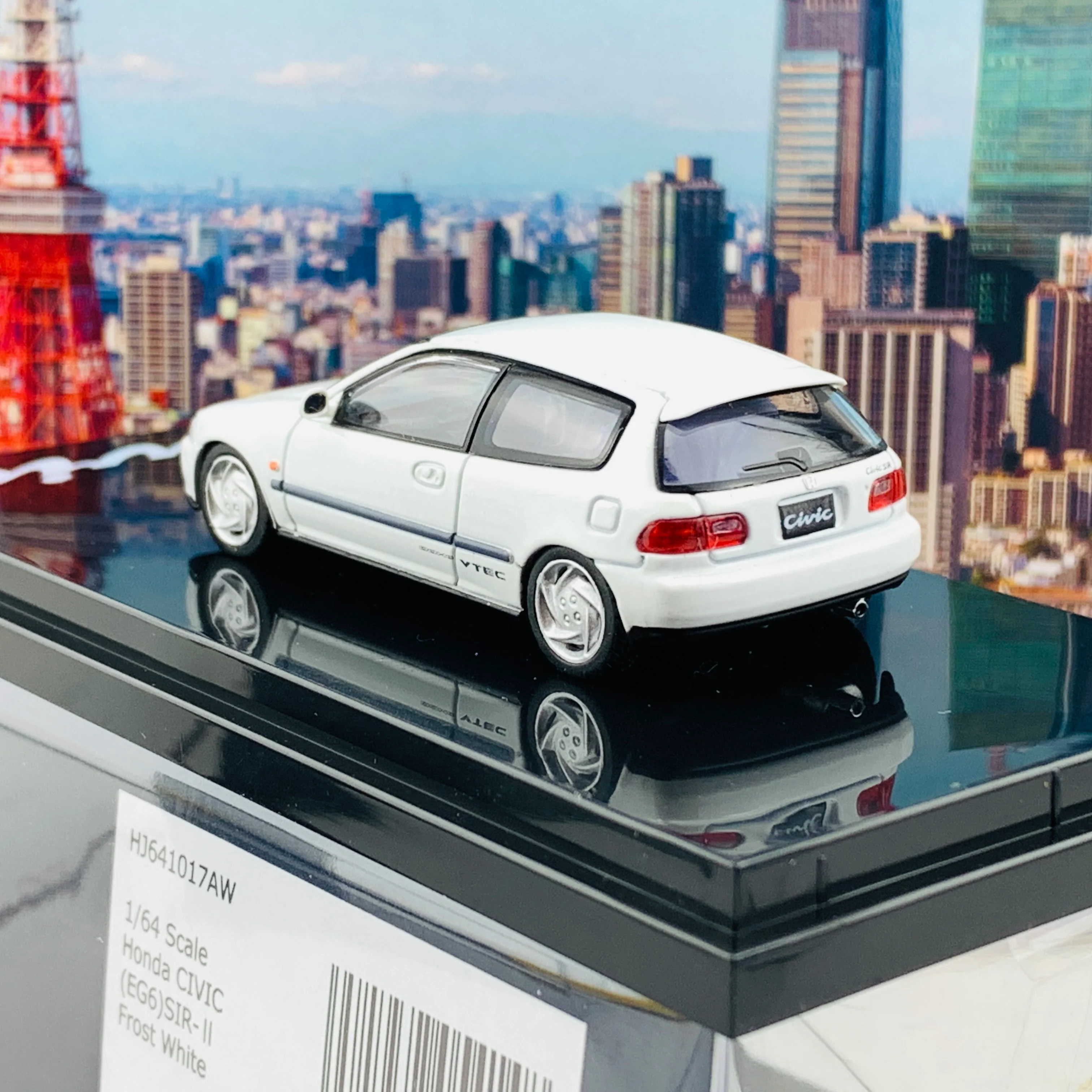 HOBBY JAPAN 1/64 Honda Civic EG6 SIR-II FROST WHITE HJ641017AW - Image 4