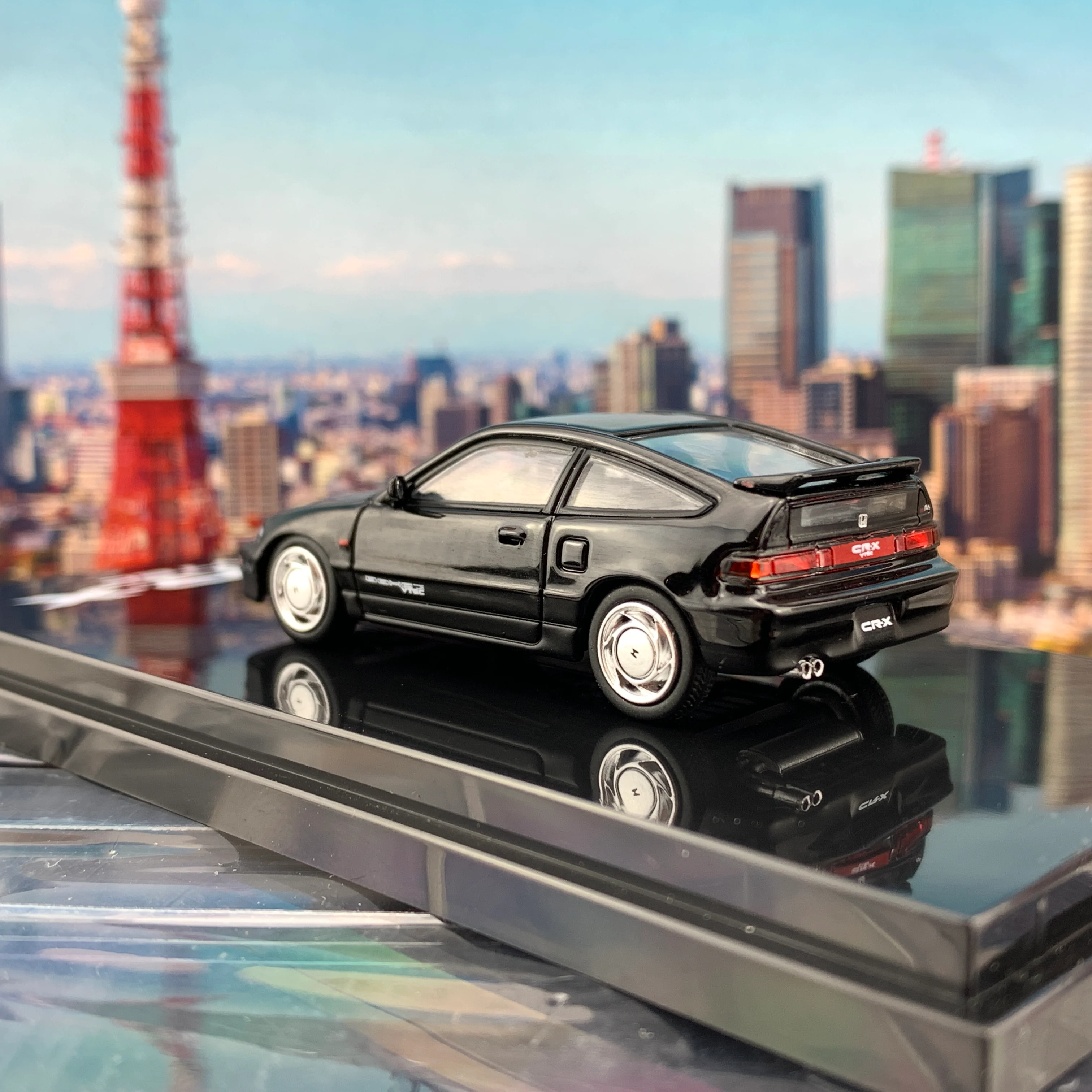 HOBBY JAPAN 1/64 Honda CRX SiR EF8 Black HJ641005BK - Image 3