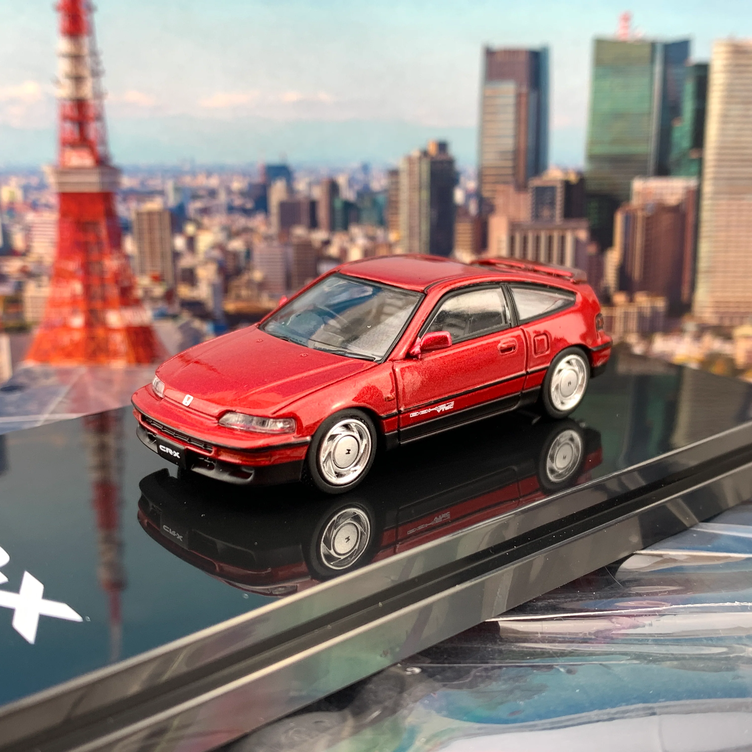 HOBBY JAPAN 1/64 Honda CRX SiR EF8 Red HJ641005R - Image 2