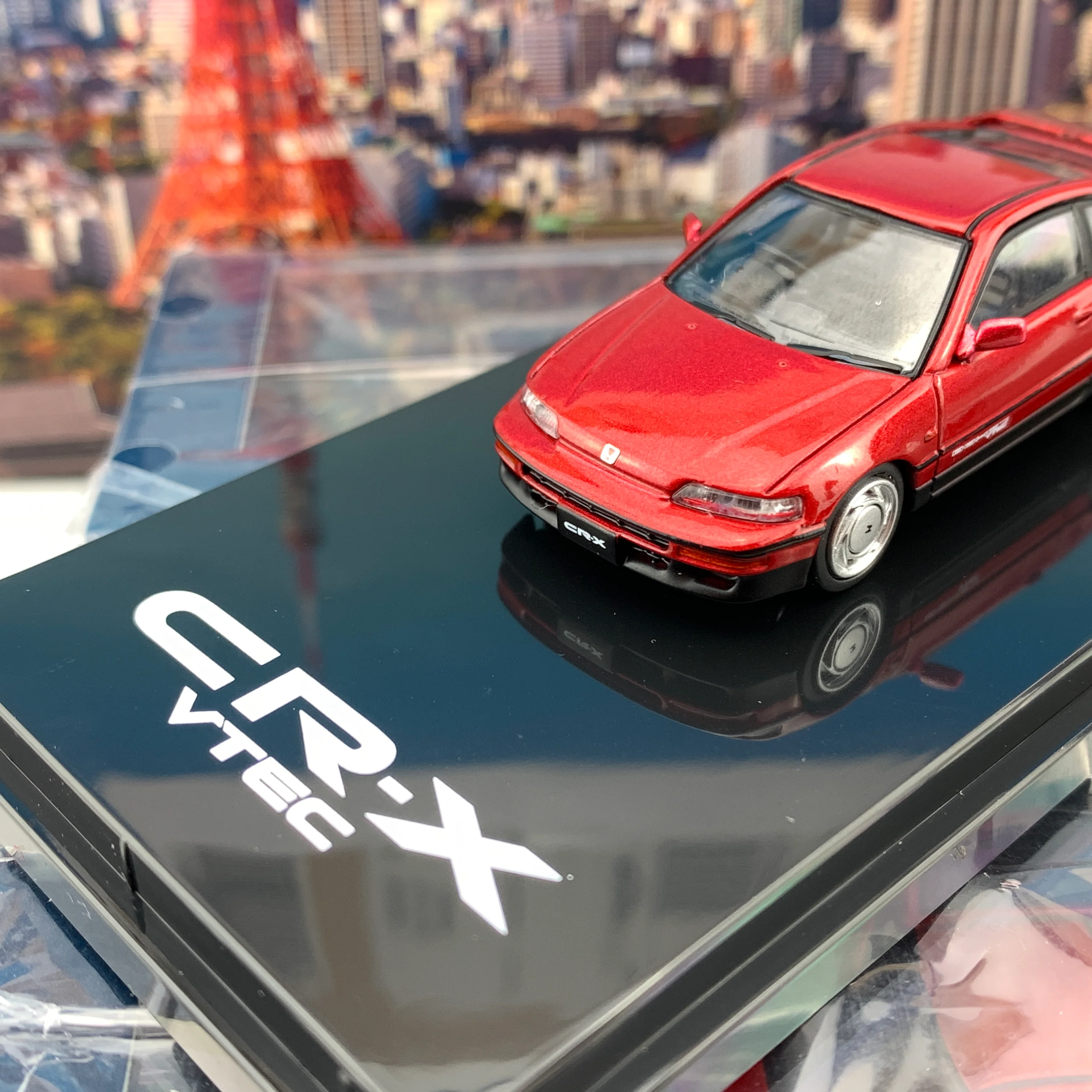 HOBBY JAPAN 1/64 Honda CRX SiR EF8 Red HJ641005R - Image 3