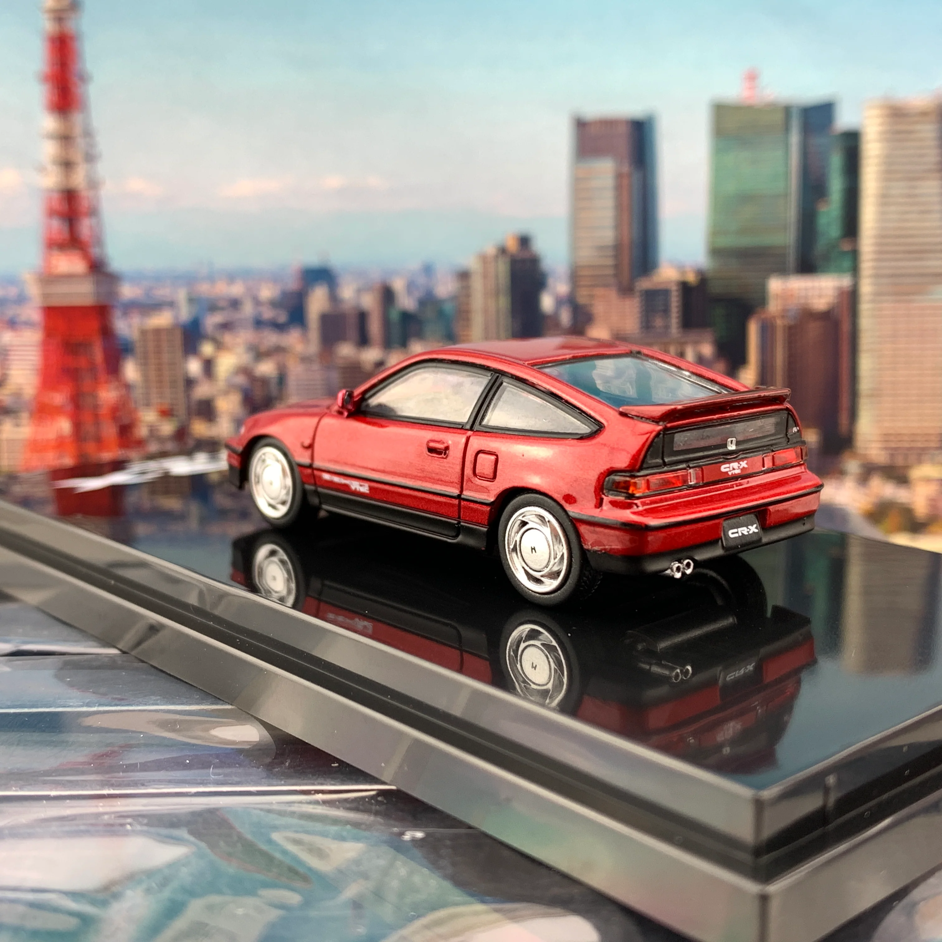 HOBBY JAPAN 1/64 Honda CRX SiR EF8 Red HJ641005R - Image 4