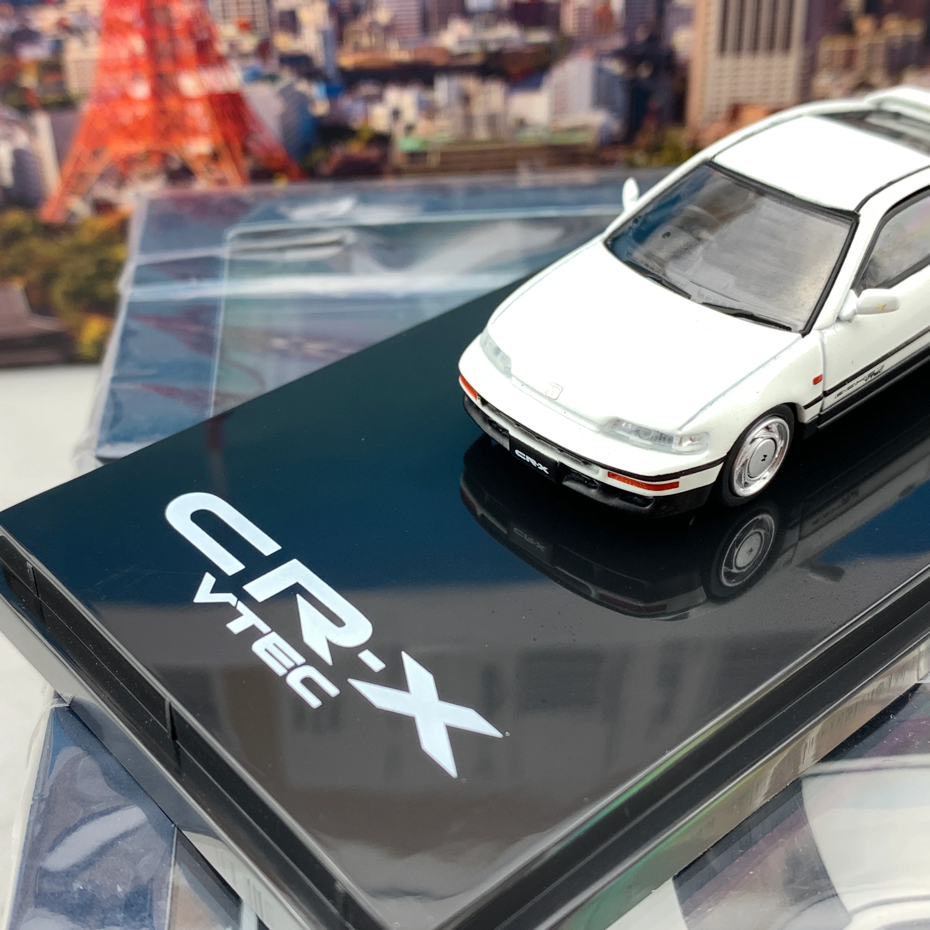 HOBBY JAPAN 1/64 Honda CRX SiR EF8 White HJ641005W - Image 3