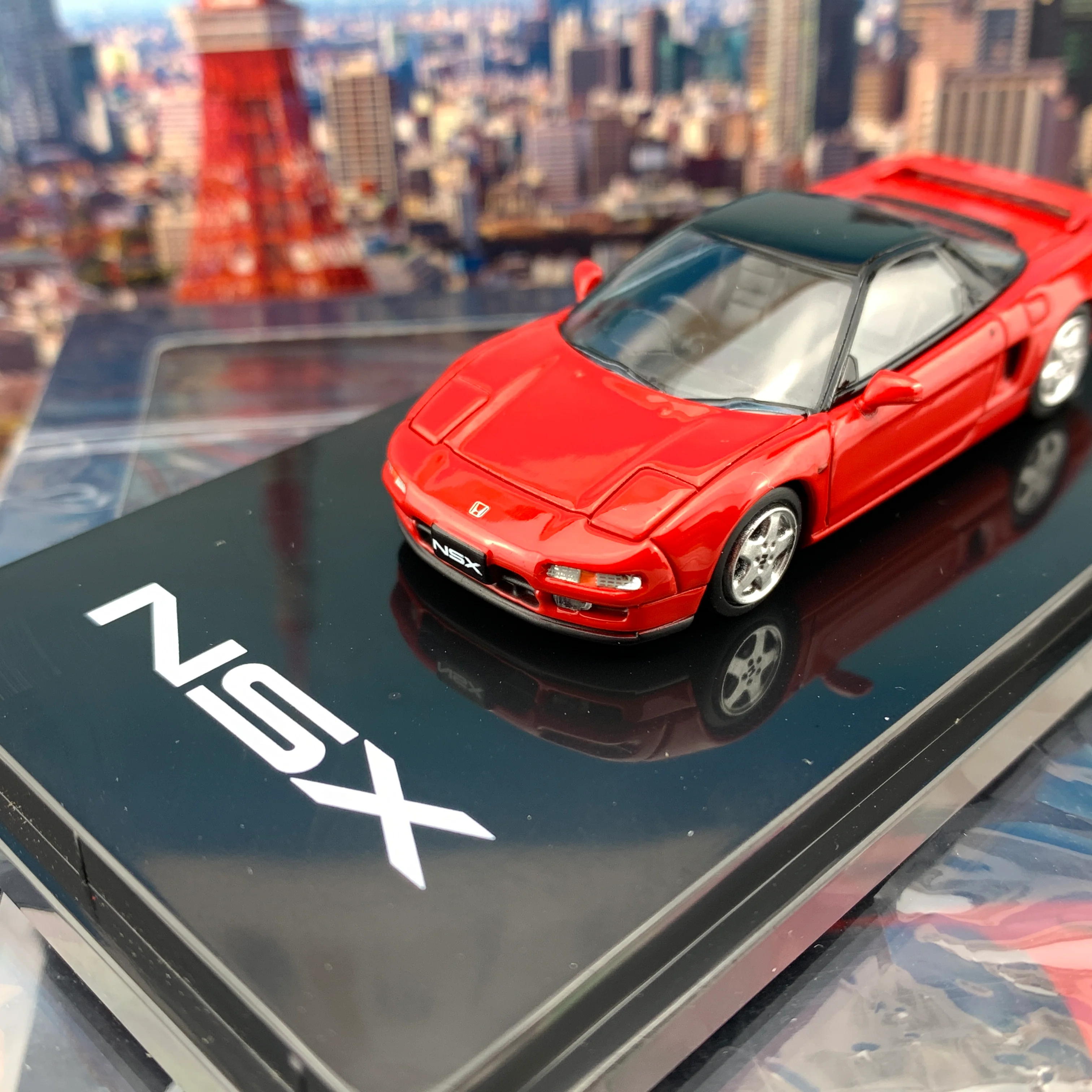 HOBBY JAPAN 1/64 Honda NSX NA1 1990 Formula Red HJ641006R - Image 3
