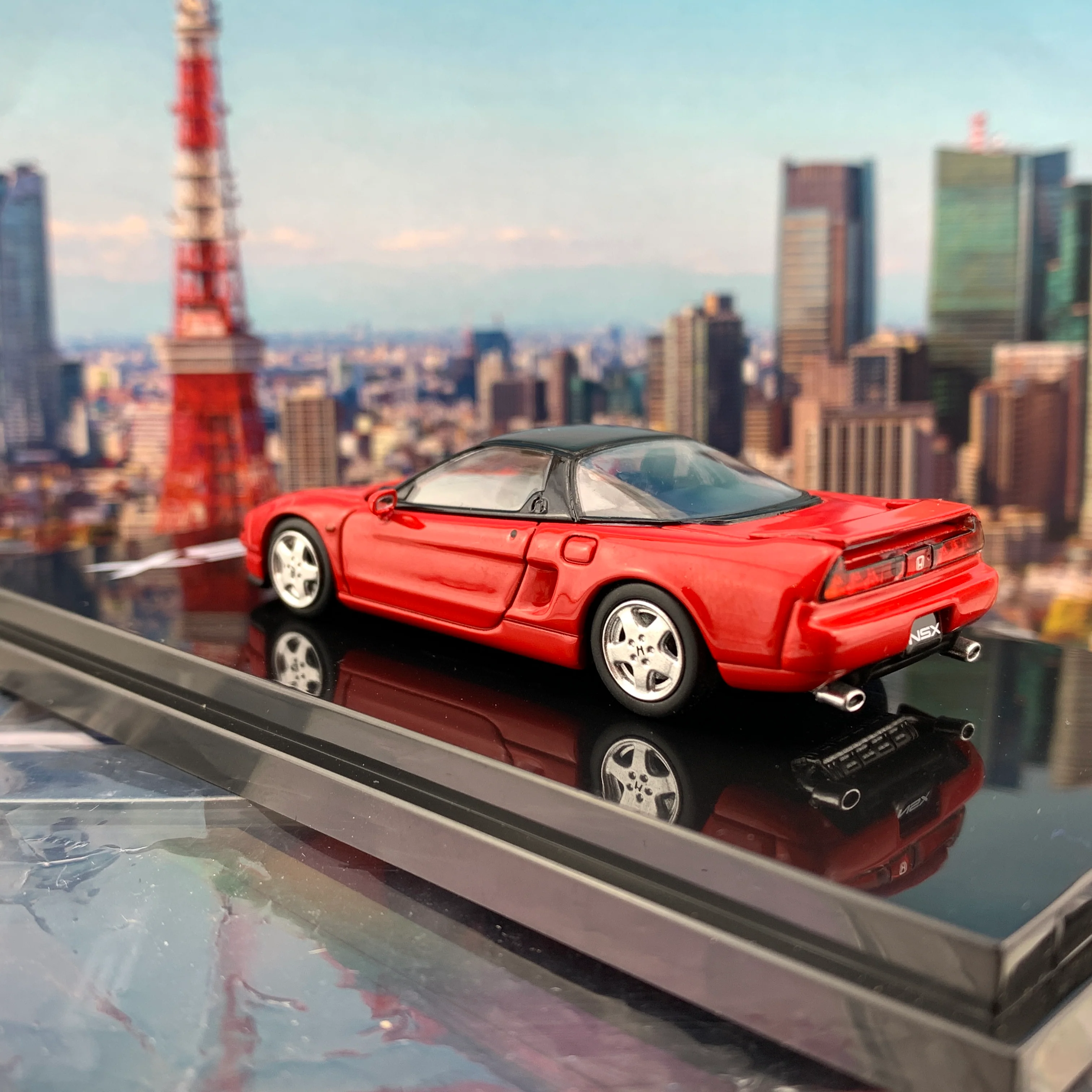 HOBBY JAPAN 1/64 Honda NSX NA1 1990 Formula Red HJ641006R - Image 4