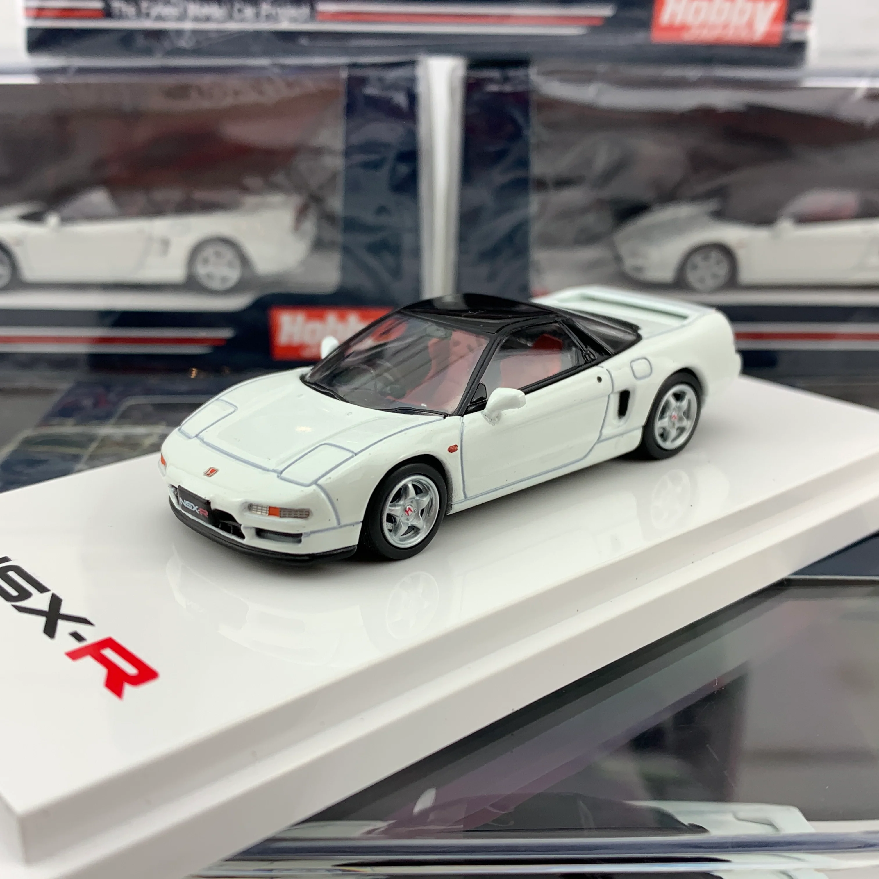 HOBBY JAPAN 1/64 Honda NSX Type R NA1 1992 Championship White HJ641006RW - Image 2
