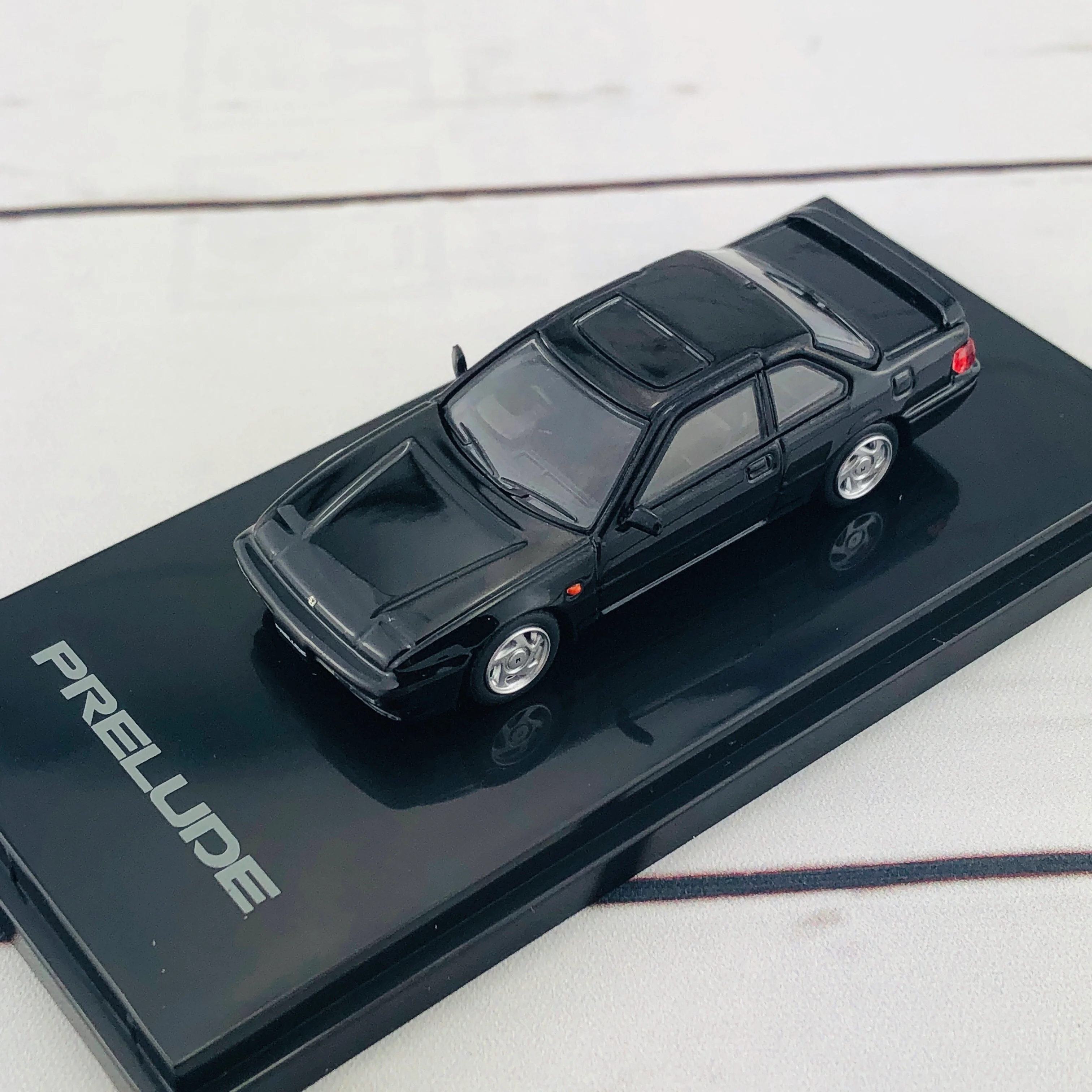 HOBBY JAPAN 1/64 Honda Prelude Si (BA5) 1989 Granada Black Pearl HJ641002ABK - Image 5