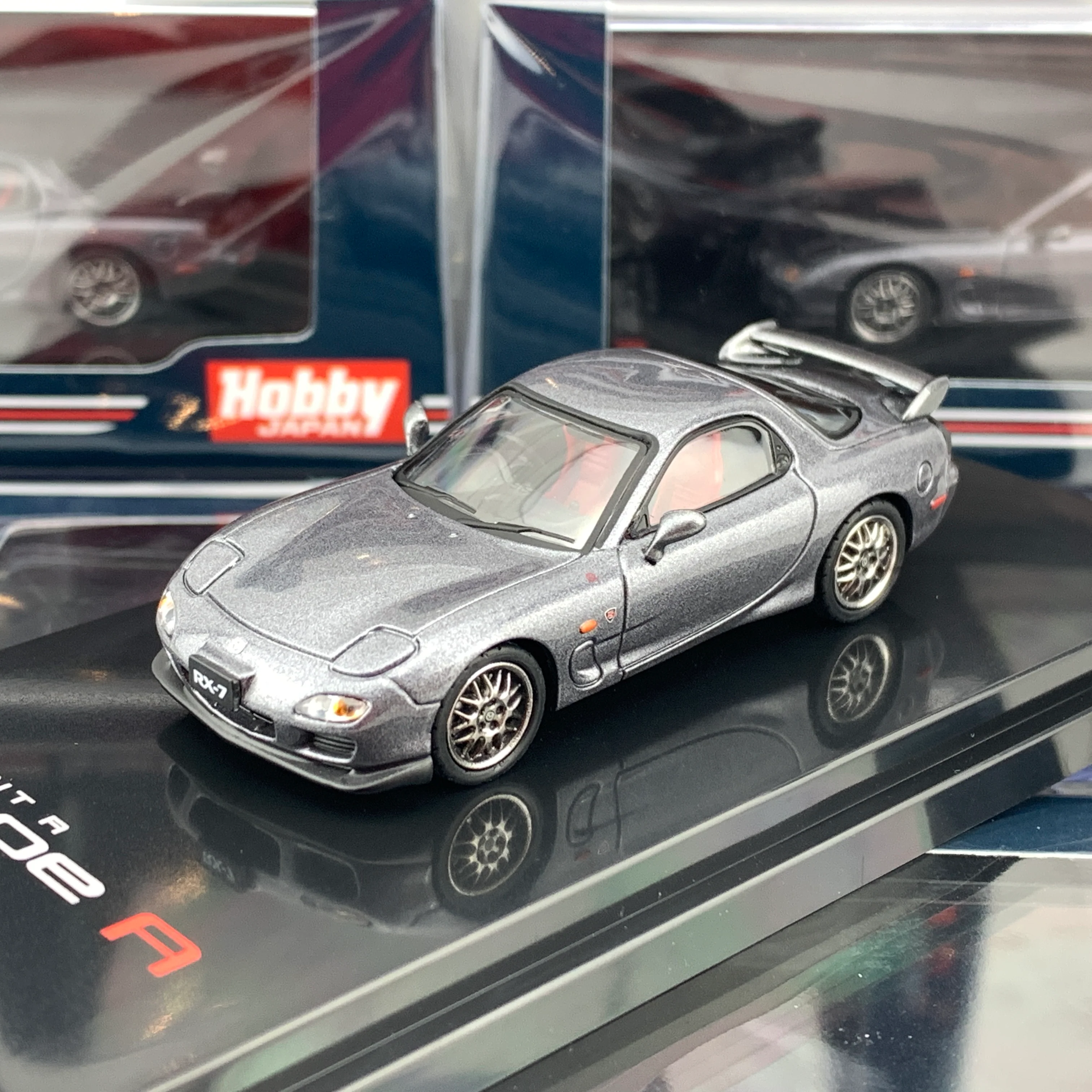 HOBBY JAPAN 1/64 Mazda RX7 FD3S Spirit R Type A Titanium Gray HJ641007GM - Image 3