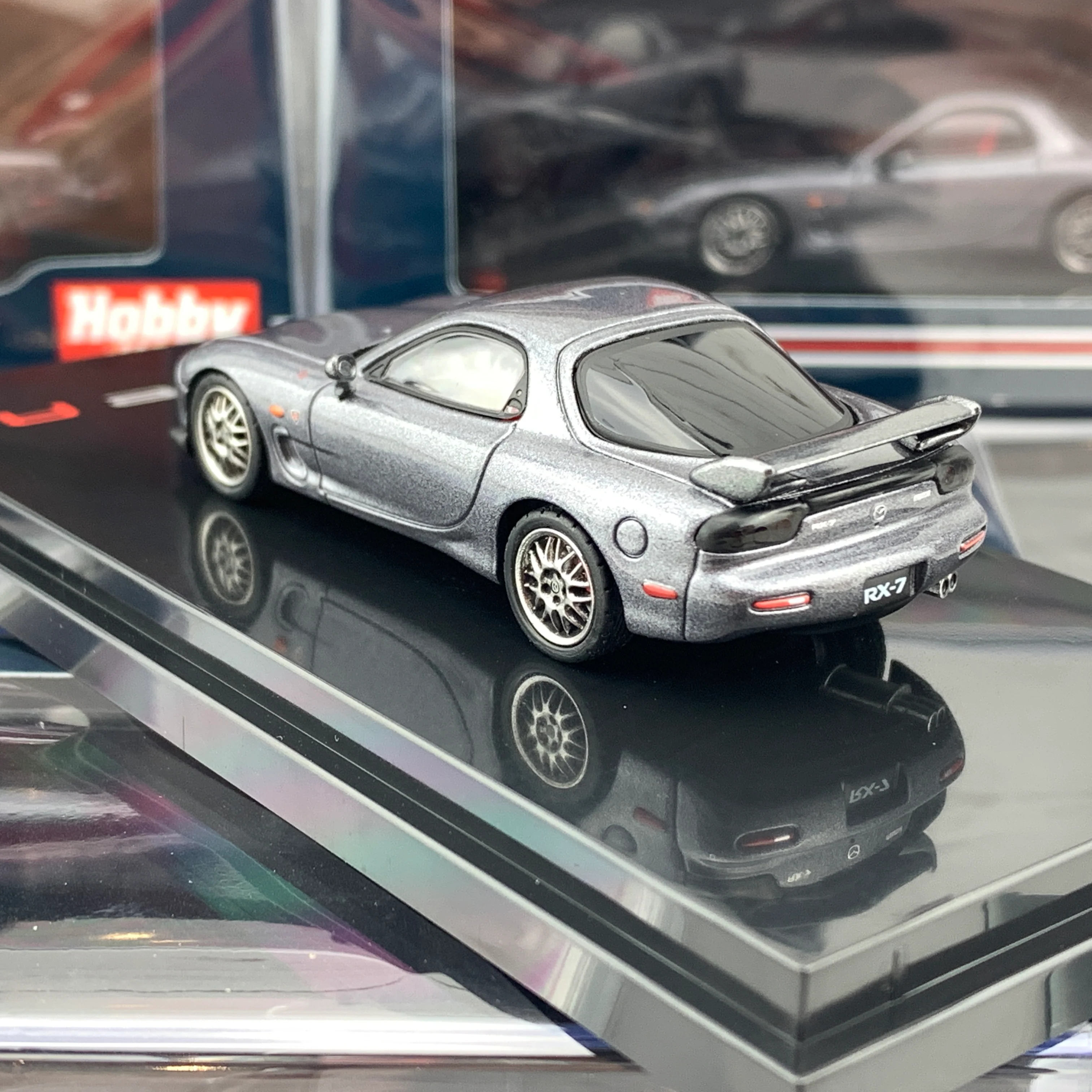 HOBBY JAPAN 1/64 Mazda RX7 FD3S Spirit R Type A Titanium Gray HJ641007GM - Image 4