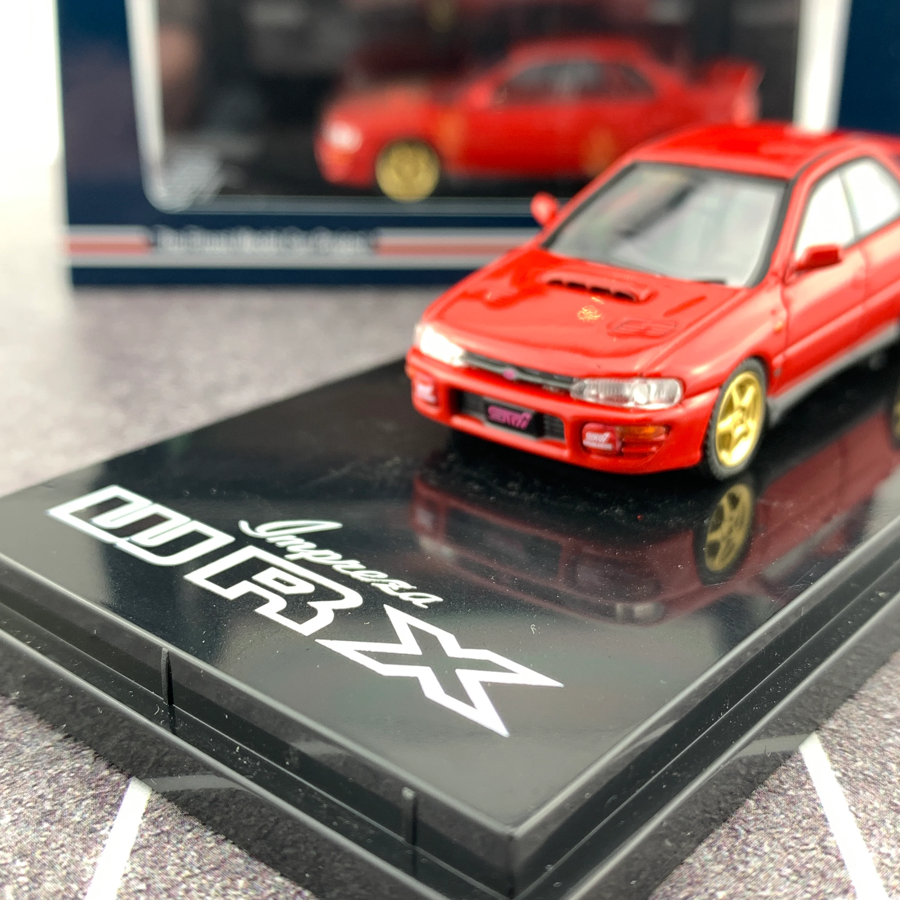 Hobby Japan 1/64 Subaru Impreza WRX GC8 STi Verion II Active Red HJ641013SR - Image 3