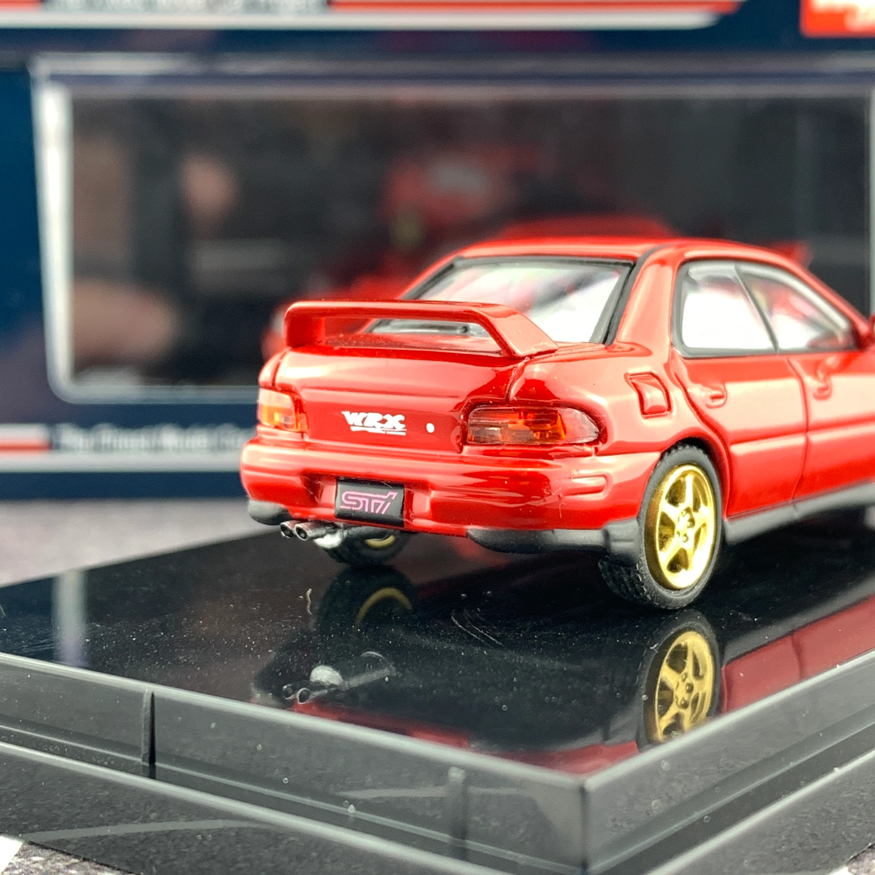 Hobby Japan 1/64 Subaru Impreza WRX GC8 STi Verion II Active Red HJ641013SR - Image 4
