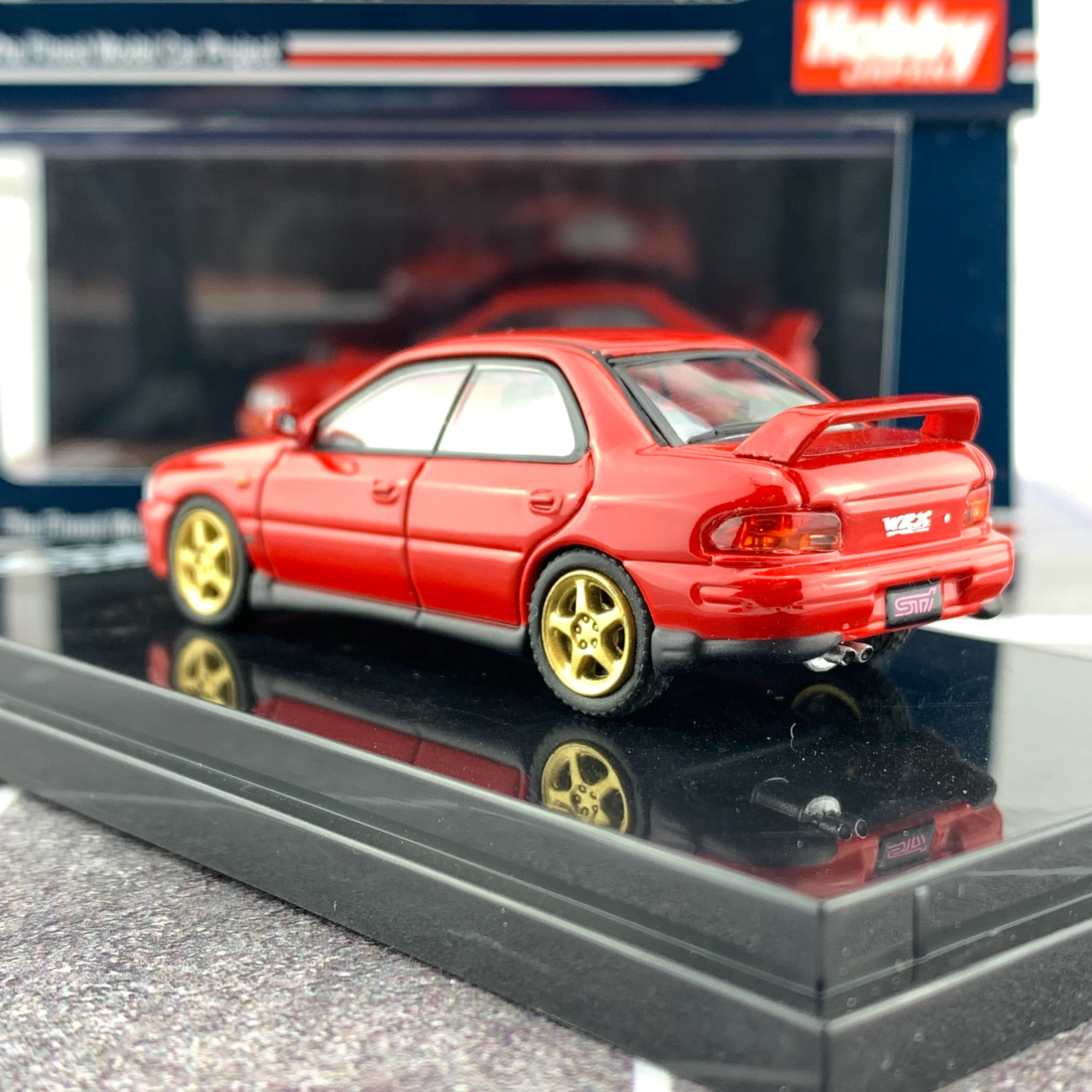 Hobby Japan 1/64 Subaru Impreza WRX GC8 STi Verion II Active Red HJ641013SR - Image 5