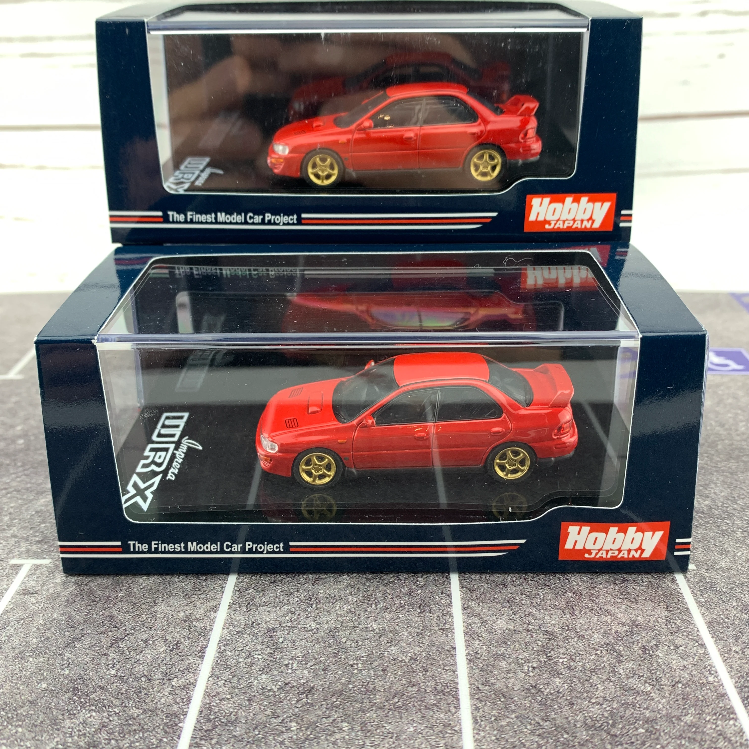 Hobby Japan 1/64 Subaru Impreza WRX GC8 STi Verion II Active Red HJ641013SR - Image 7