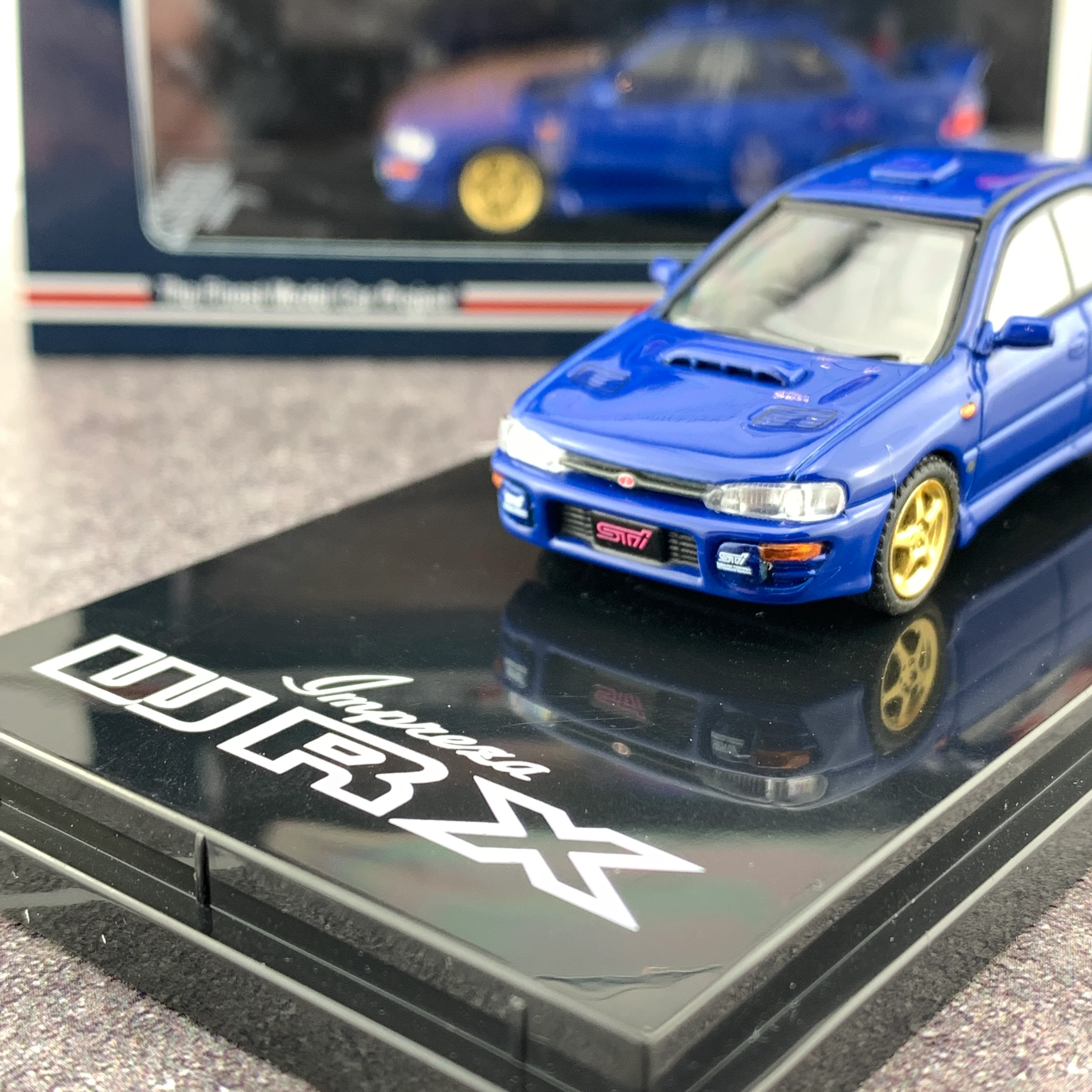 Hobby Japan 1/64 Subaru Impreza WRX GC8 STi Verion II Sport Blue HJ641013SSBL - Image 3