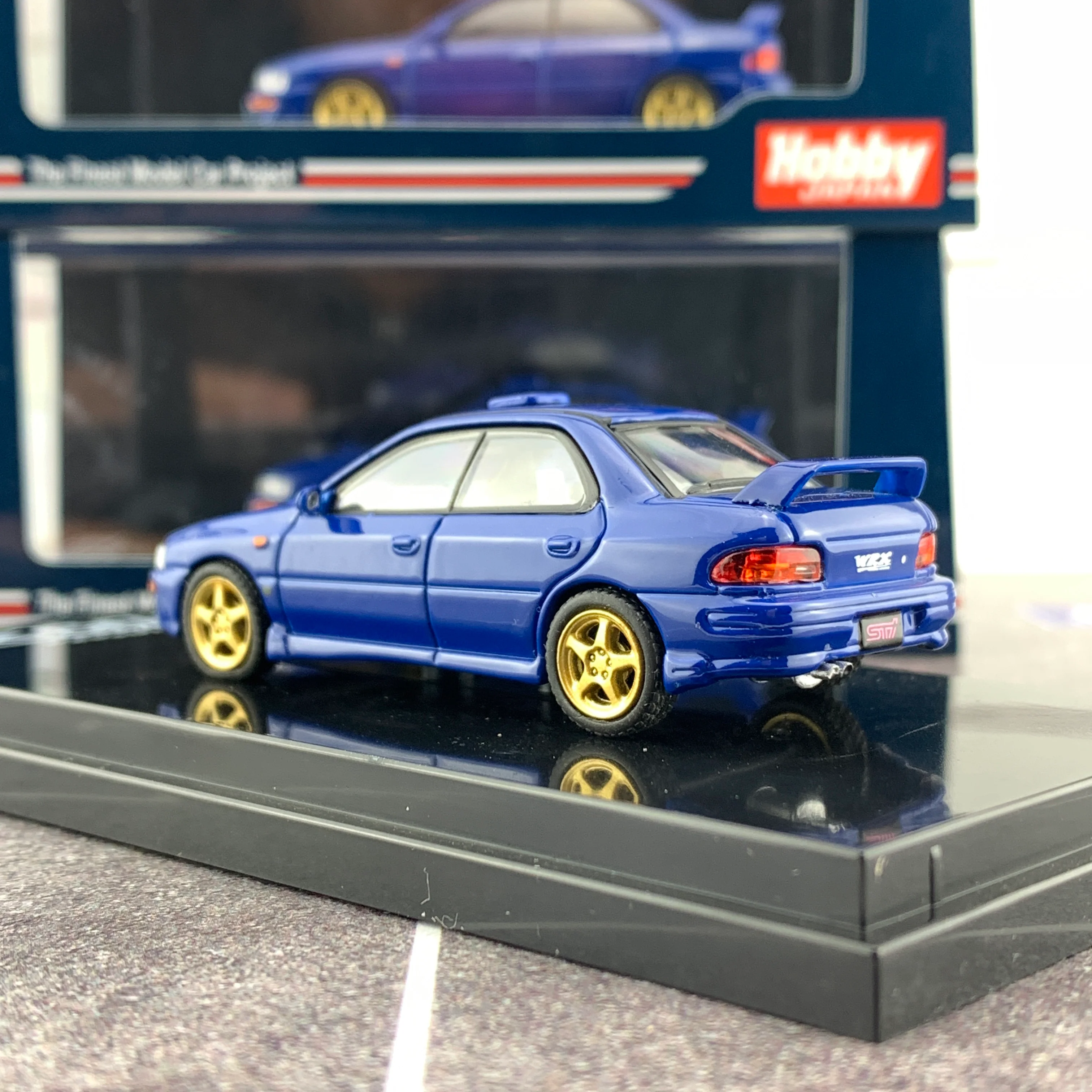 Hobby Japan 1/64 Subaru Impreza WRX GC8 STi Verion II Sport Blue HJ641013SSBL - Image 4