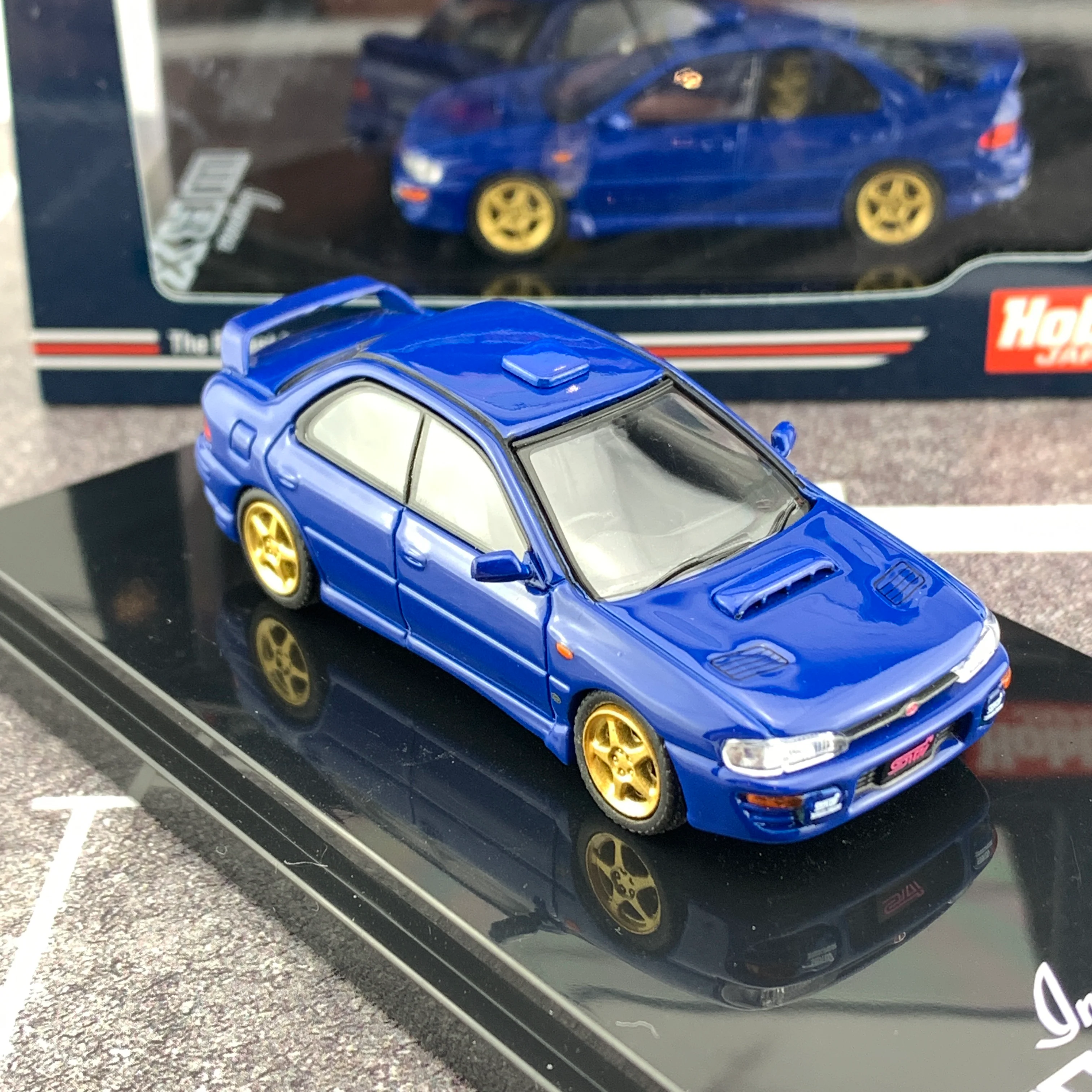 Hobby Japan 1/64 Subaru Impreza WRX GC8 STi Verion II Sport Blue HJ641013SSBL - Image 6