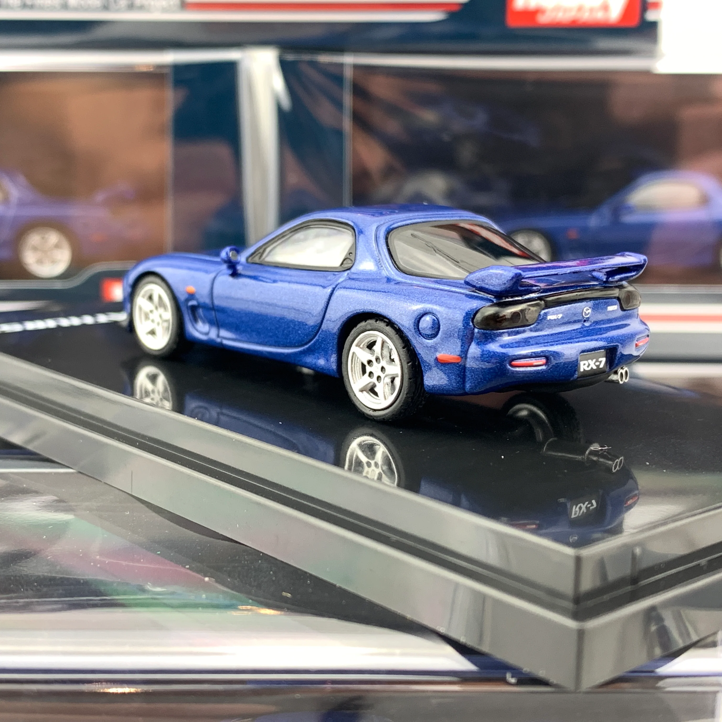 HOBBY JAPAN 1/64 Mazda RX7 FD3S Type R Bathurst Blue Mica HJ641007CBL - Image 4