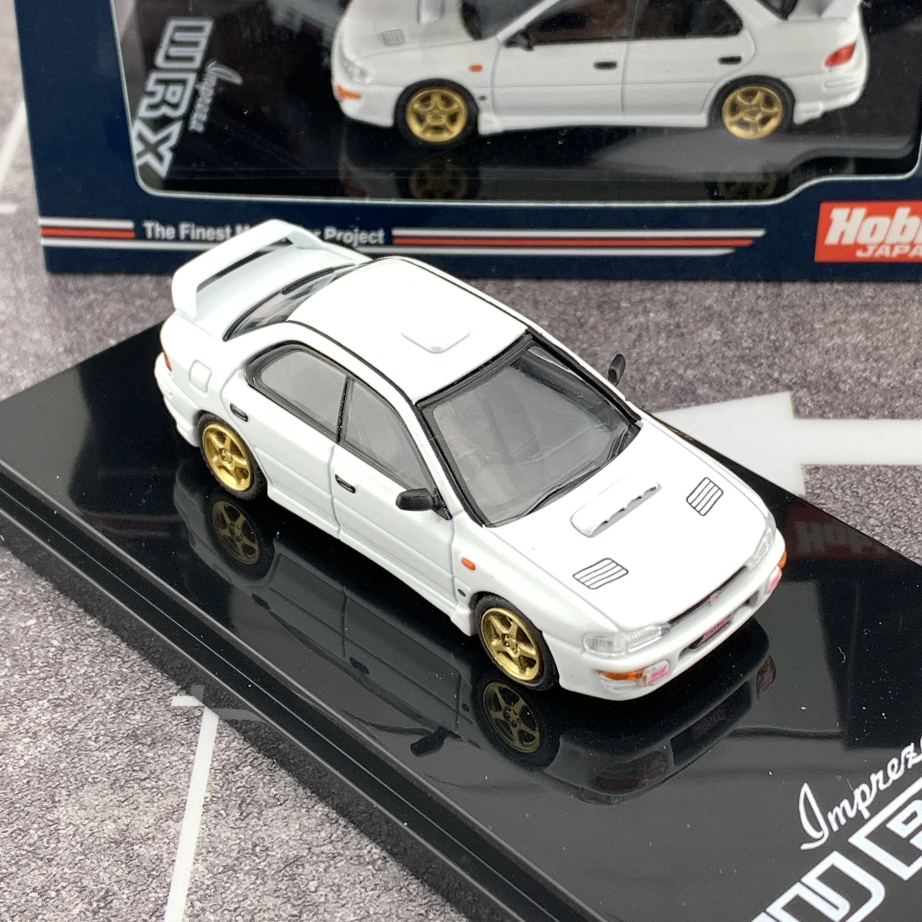 Hobby Japan 1/64 Subaru Impreza WRX GC8 Type RA STi Verion II Fether White HJ641013SW - Image 6