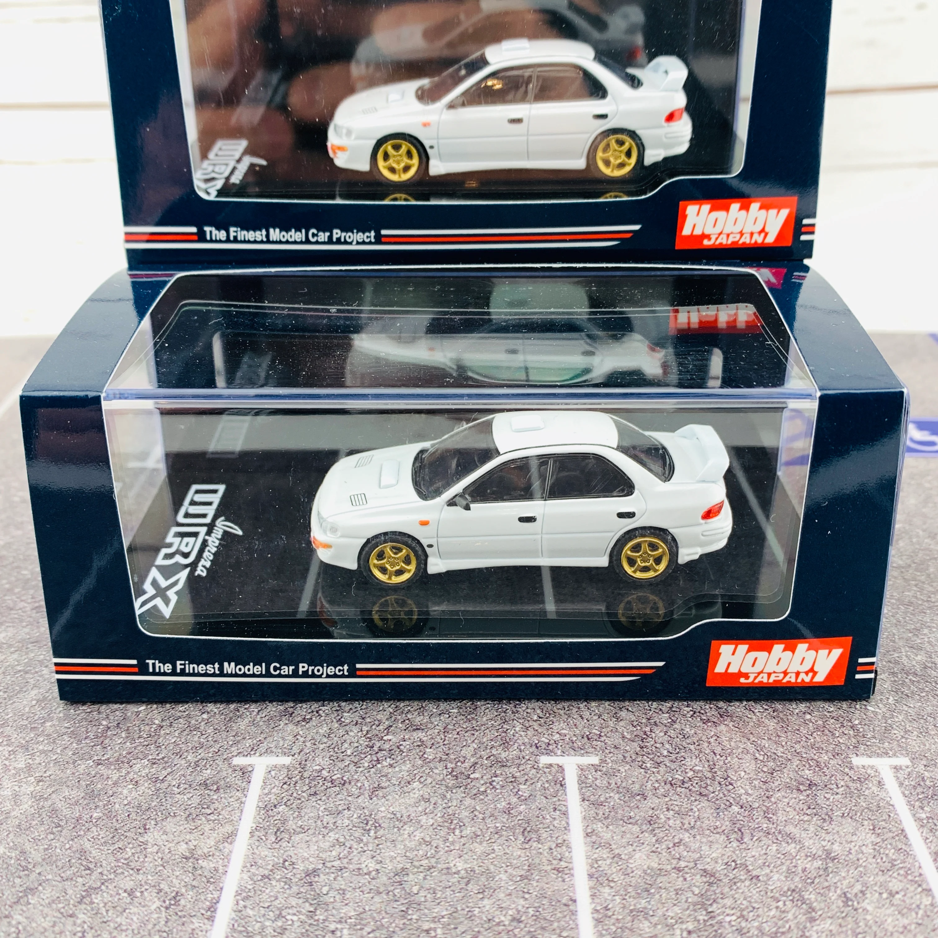 Hobby Japan 1/64 Subaru Impreza WRX GC8 Type RA STi Verion II Fether White HJ641013SW - Image 7