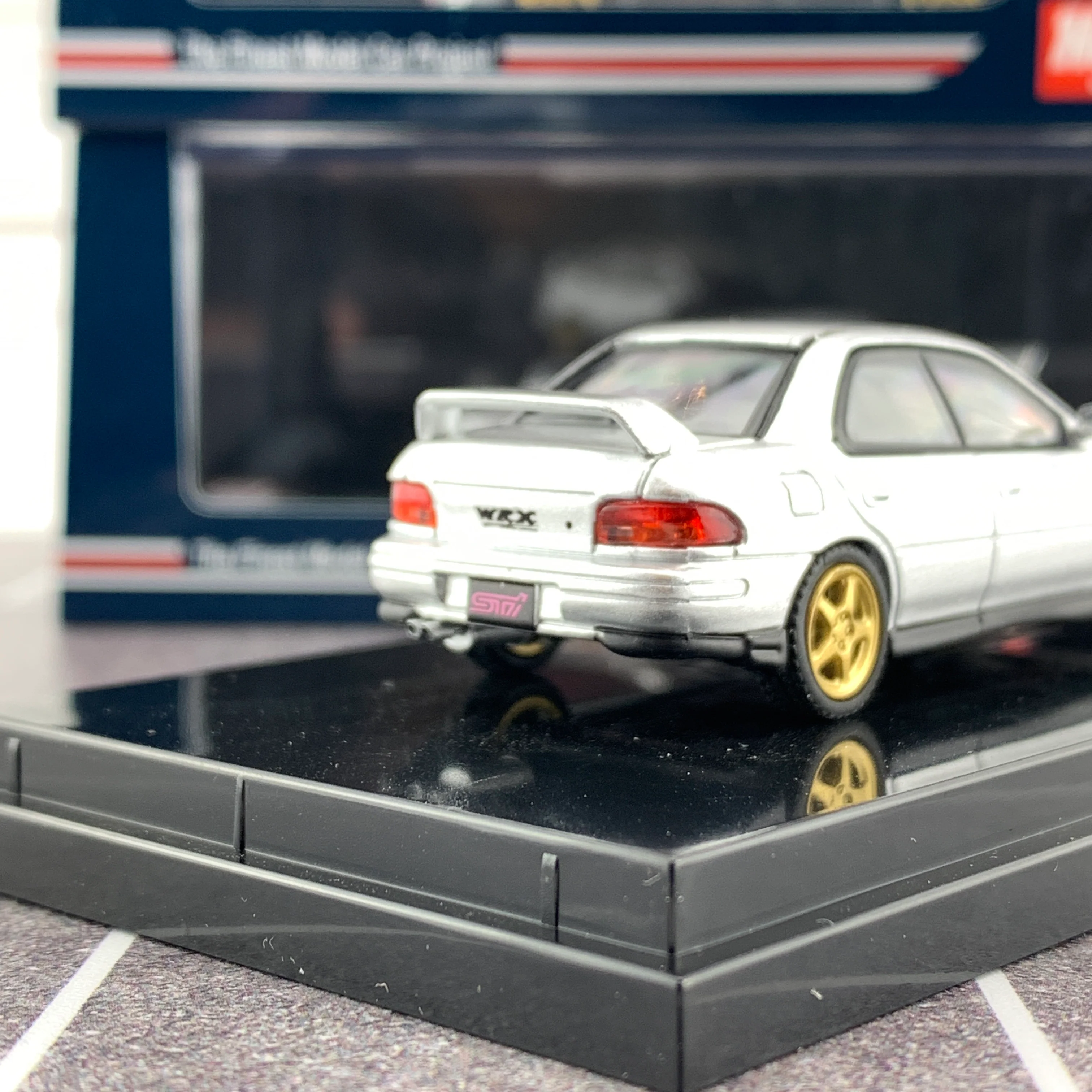 Hobby Japan 1/64 Subaru Impreza WRX GC8 STi Verion II Light Silver HJ641013SS - Image 5