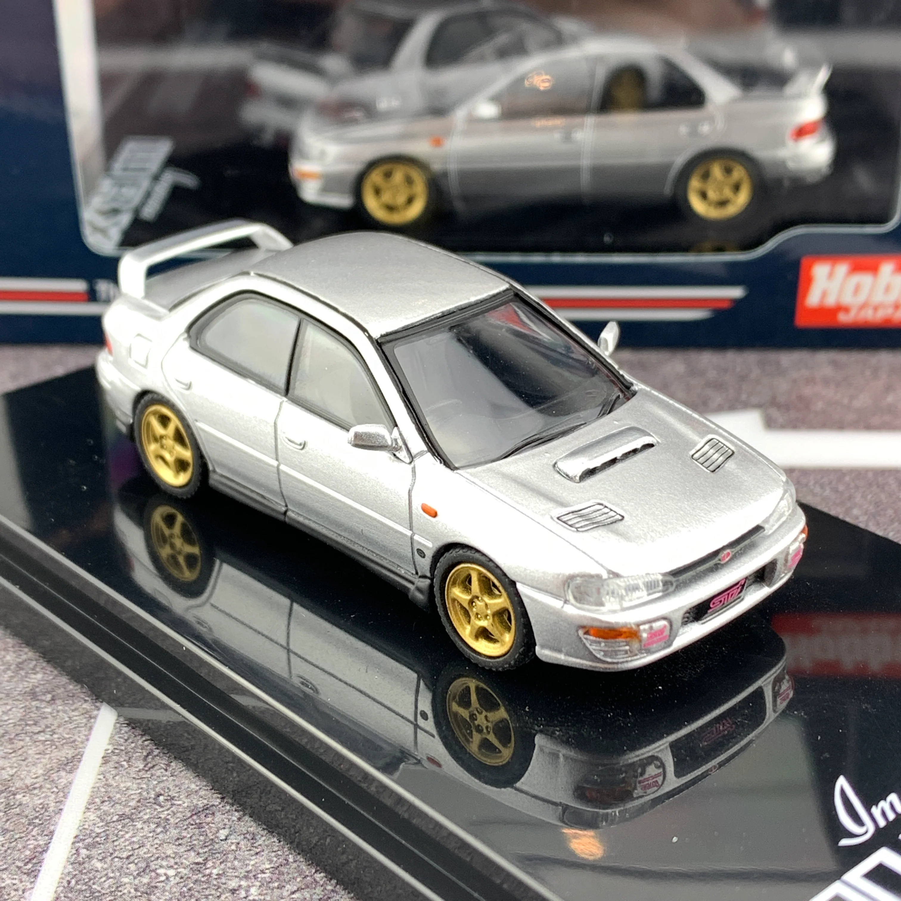 Hobby Japan 1/64 Subaru Impreza WRX GC8 STi Verion II Light Silver HJ641013SS - Image 6