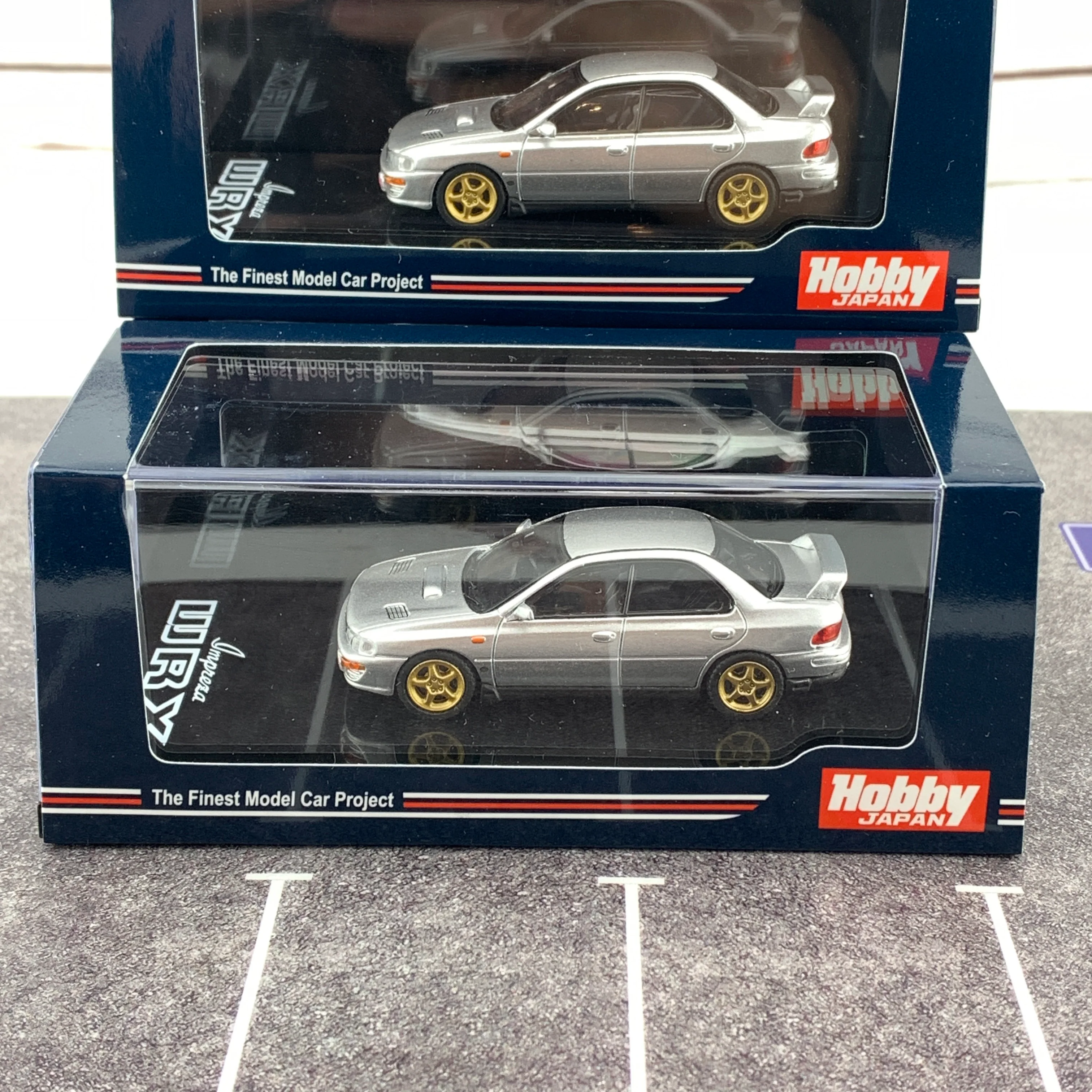 Hobby Japan 1/64 Subaru Impreza WRX GC8 STi Verion II Light Silver HJ641013SS - Image 7