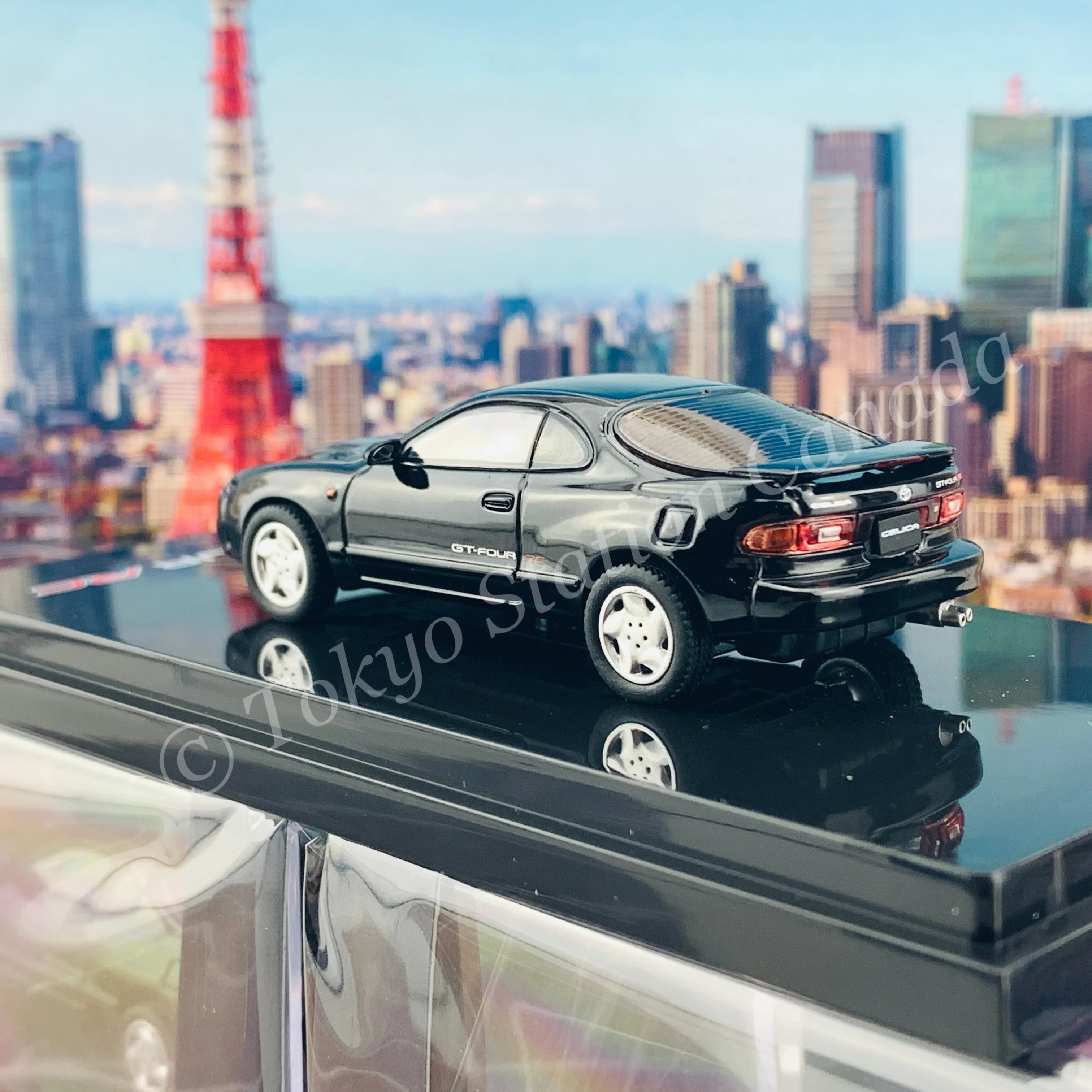 HOBBY JAPAN 1/64 Toyota CELICA GT-FOUR RC ST185 Black HJ641023ABK - Image 4