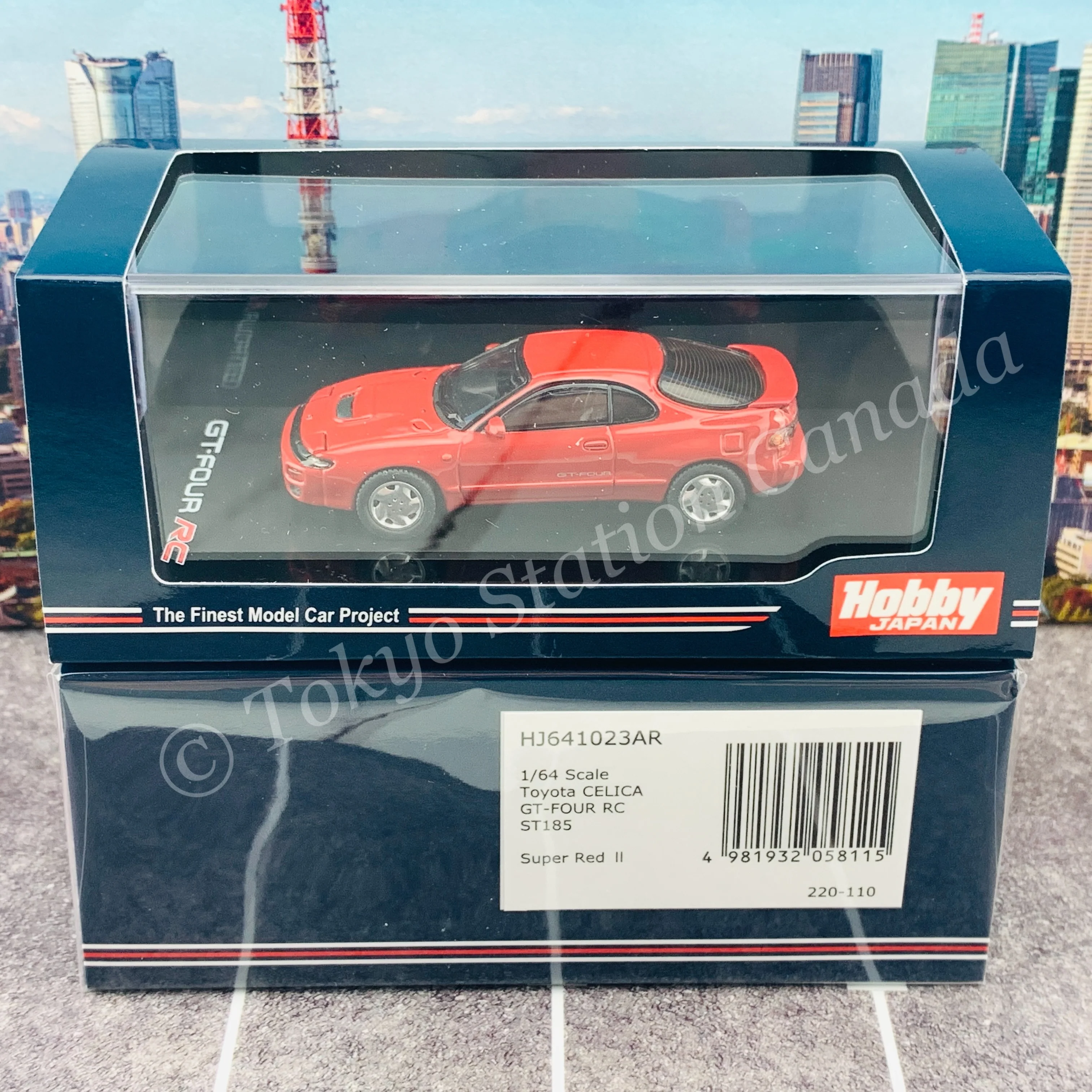 HOBBY JAPAN 1/64 Toyota CELICA GT-FOUR RC ST185 Super Red II HJ641023AR - Image 5