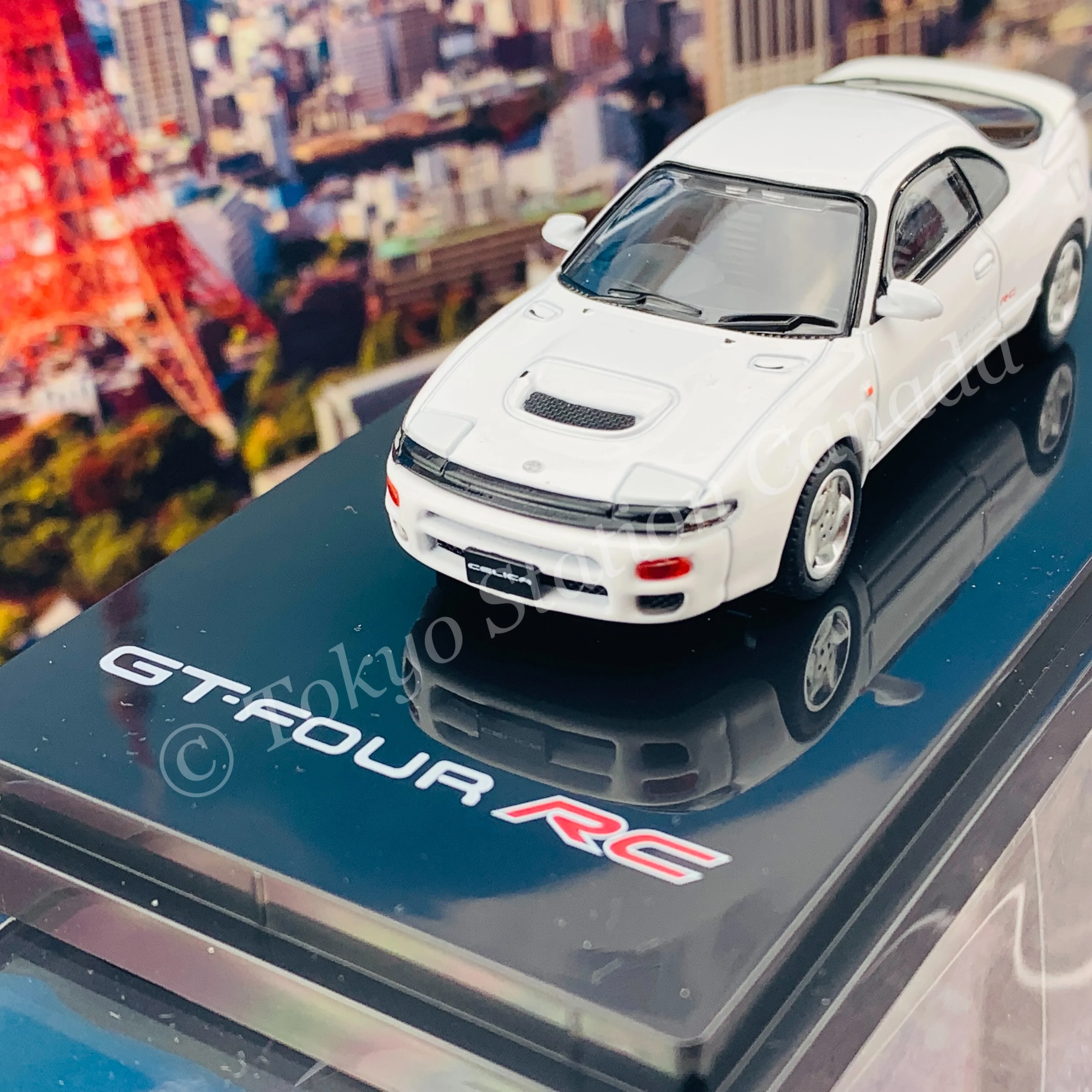 HOBBY JAPAN 1/64 Toyota CELICA GT-FOUR RC ST185 Super White II HJ641023AW - Image 2