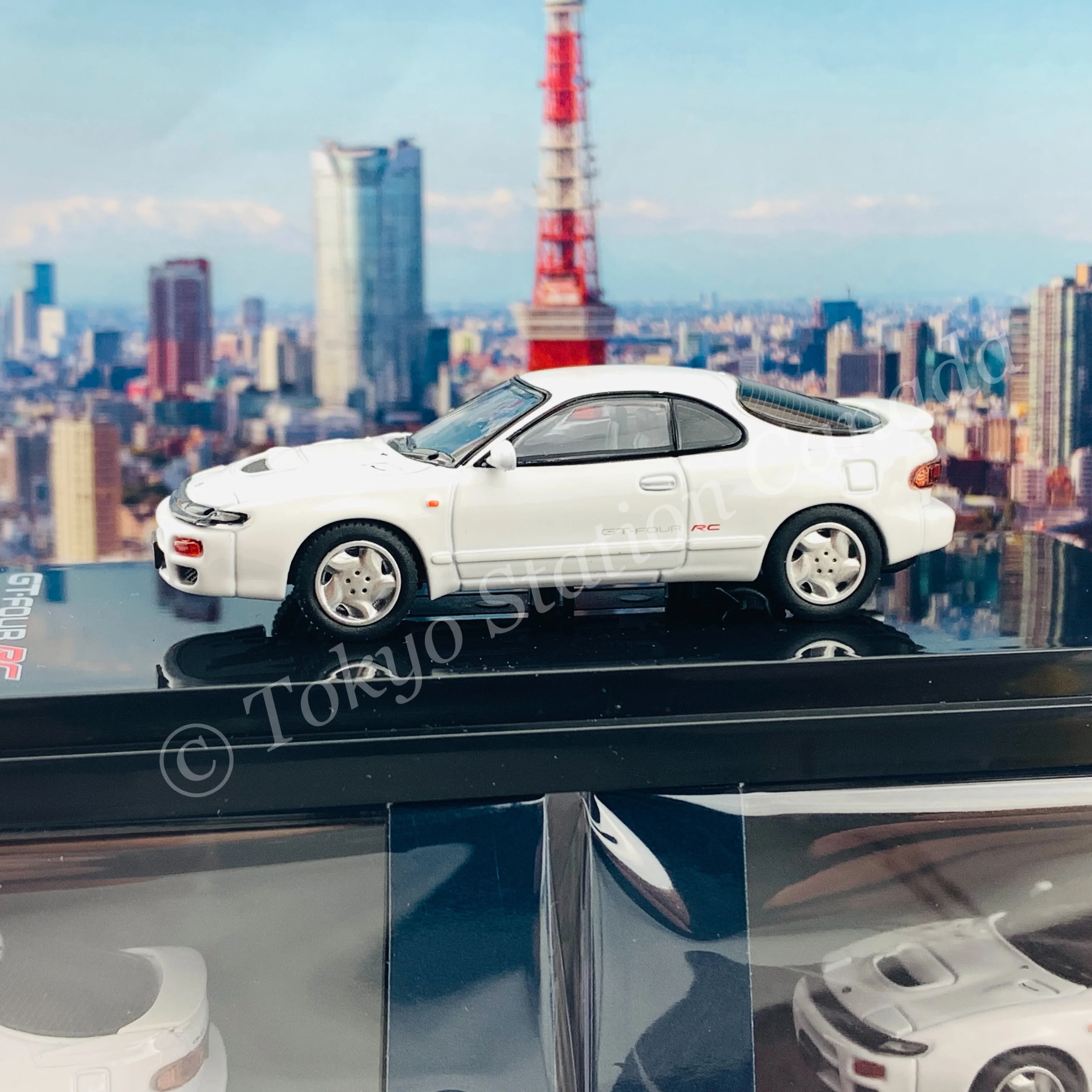 HOBBY JAPAN 1/64 Toyota CELICA GT-FOUR RC ST185 Super White II HJ641023AW - Image 3