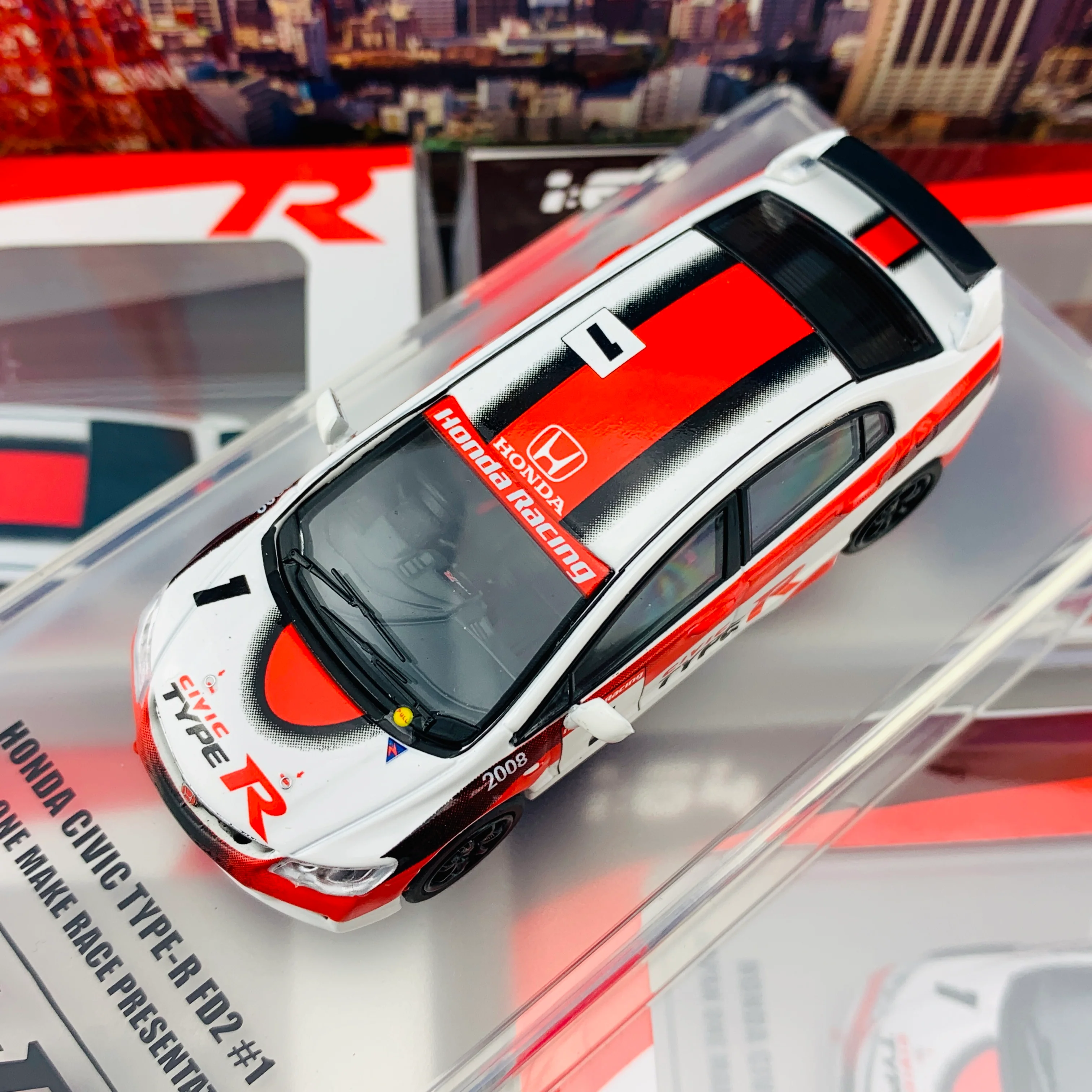 INNO64 HONDA CIVIC TYPE-R FD2 Japan One Make Race “Type-R Livery” IN64-FD2-TR - Image 5