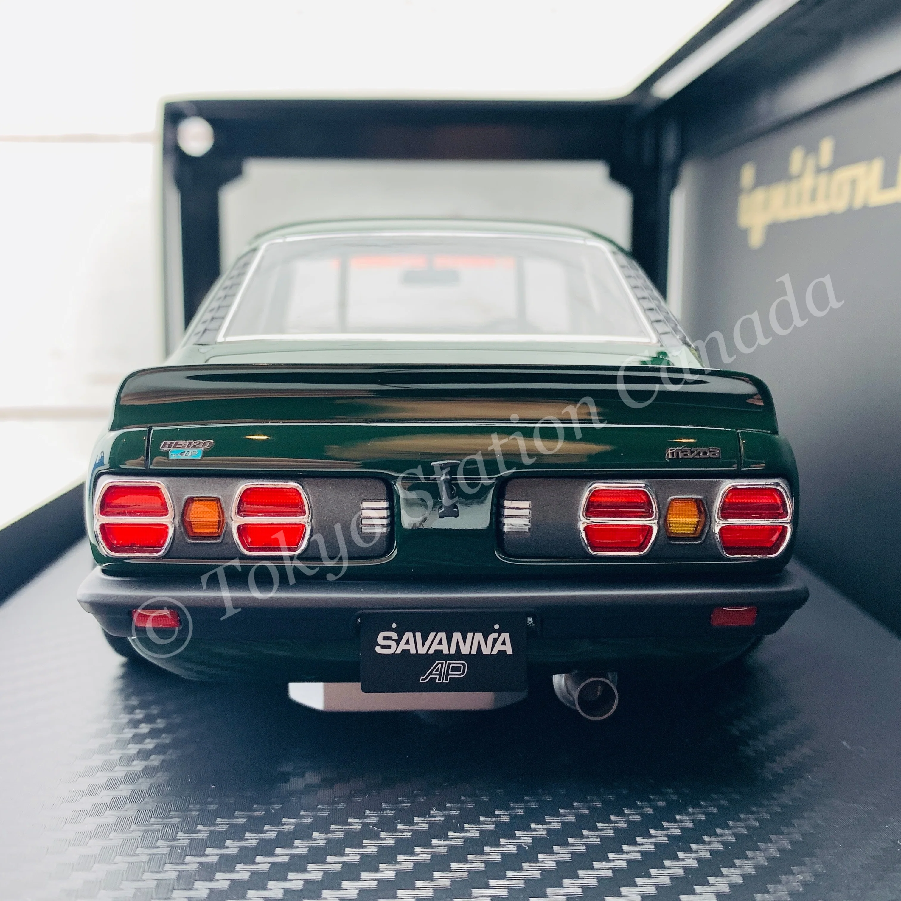 Ignition Model 1/18 Mazda Savanna (S124A) Racing Dark Green IG2031 - Image 5