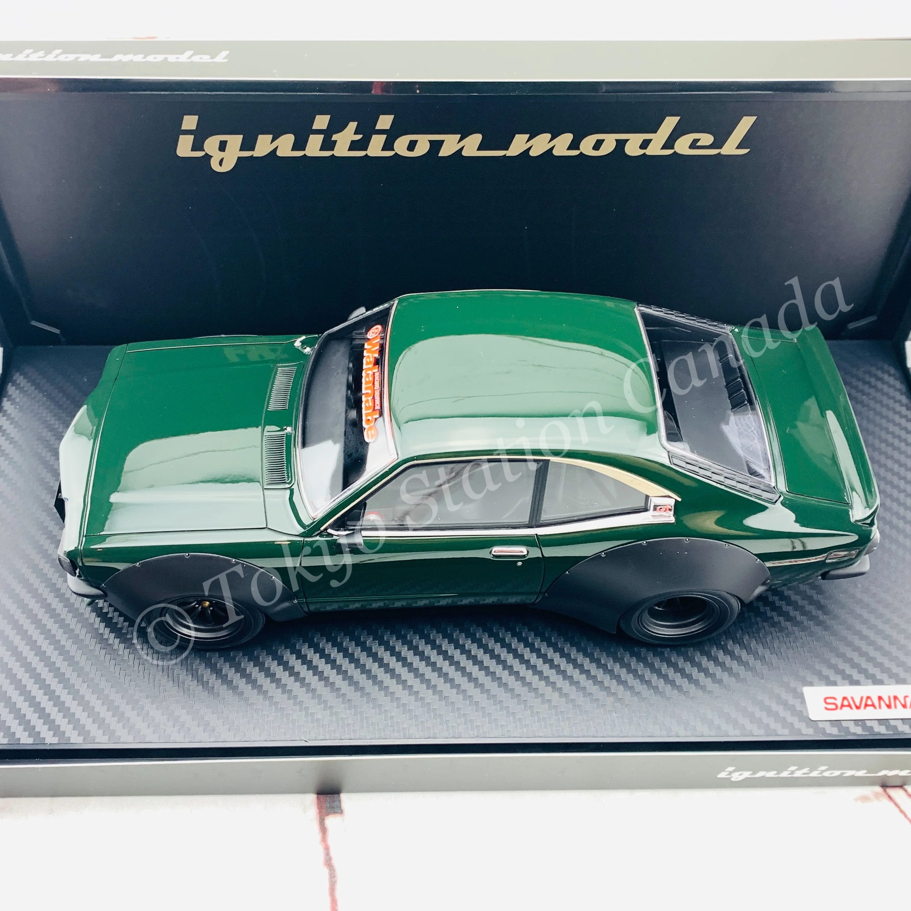 Ignition Model 1/18 Mazda Savanna (S124A) Racing Dark Green IG2031 - Image 7