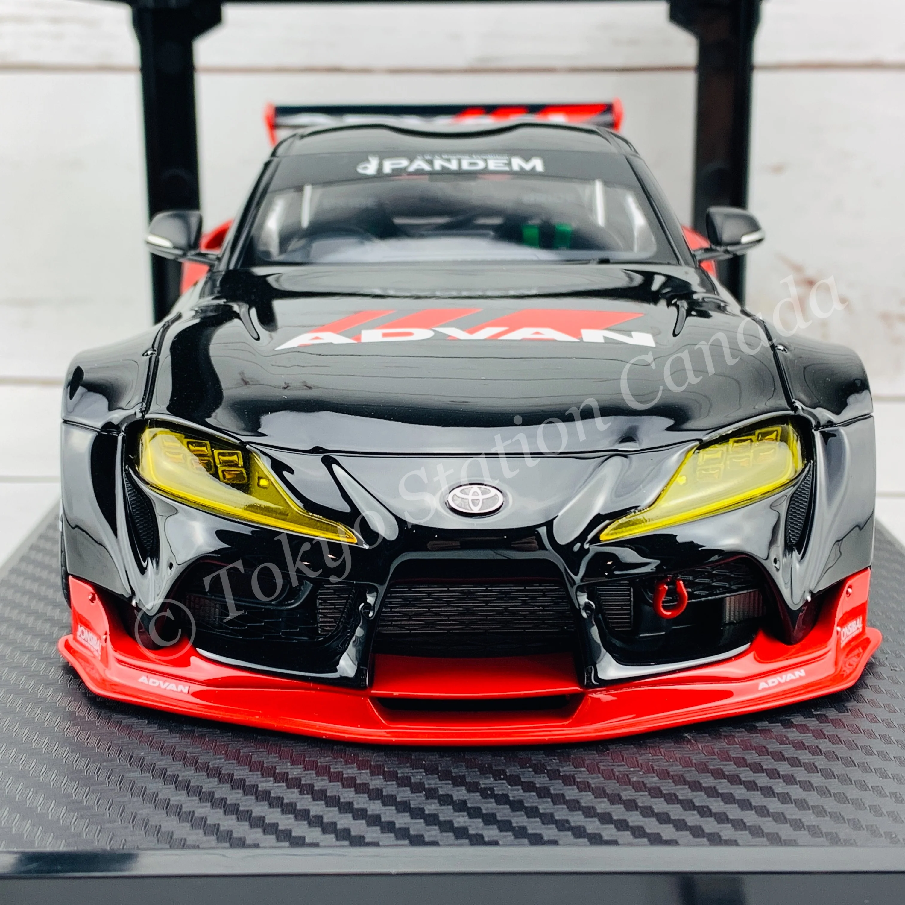 Ignition Model 1/18 PANDEM Supra (A90) Black/Red IG2199 - Image 4