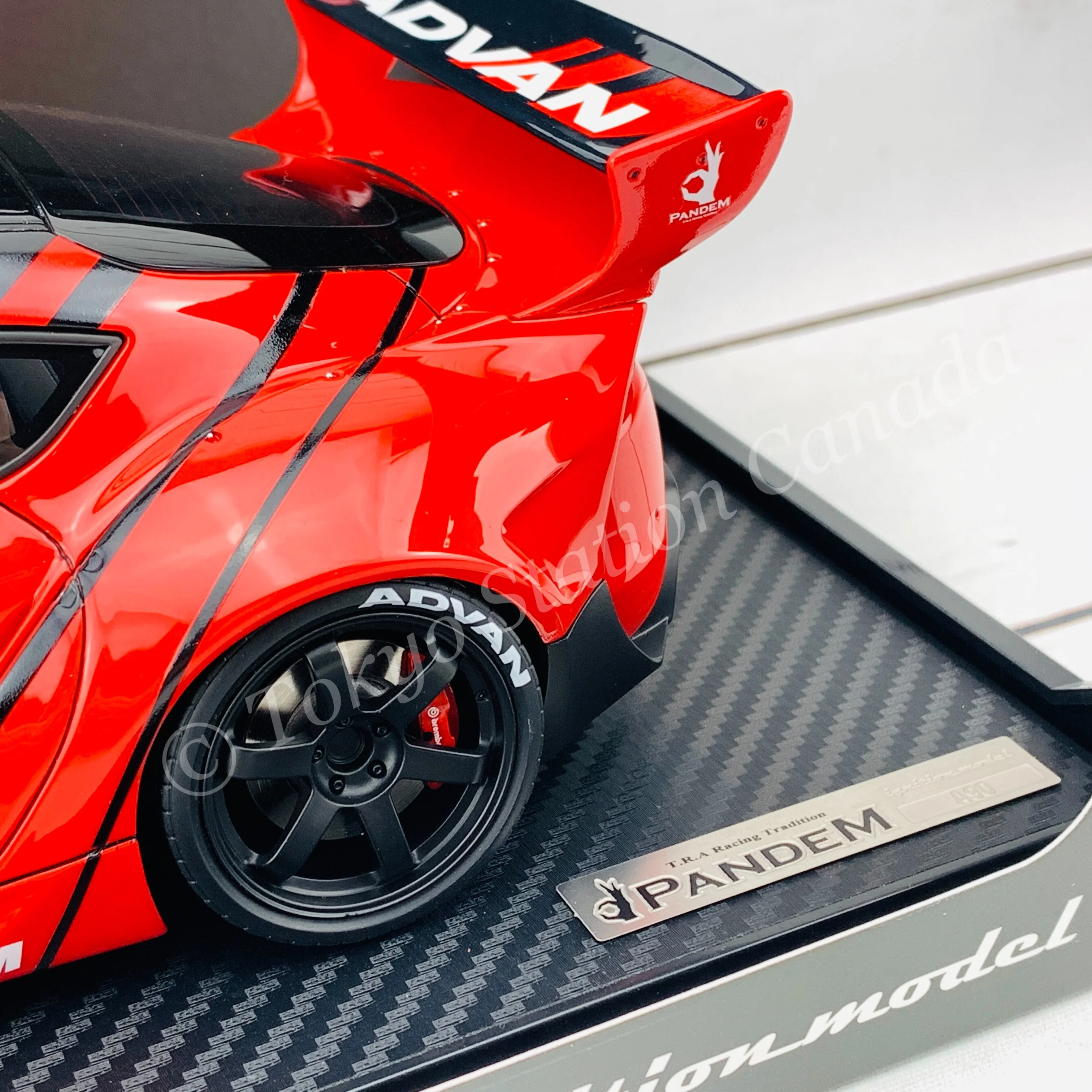 Ignition Model 1/18 PANDEM Supra (A90) Black/Red IG2199 - Image 6