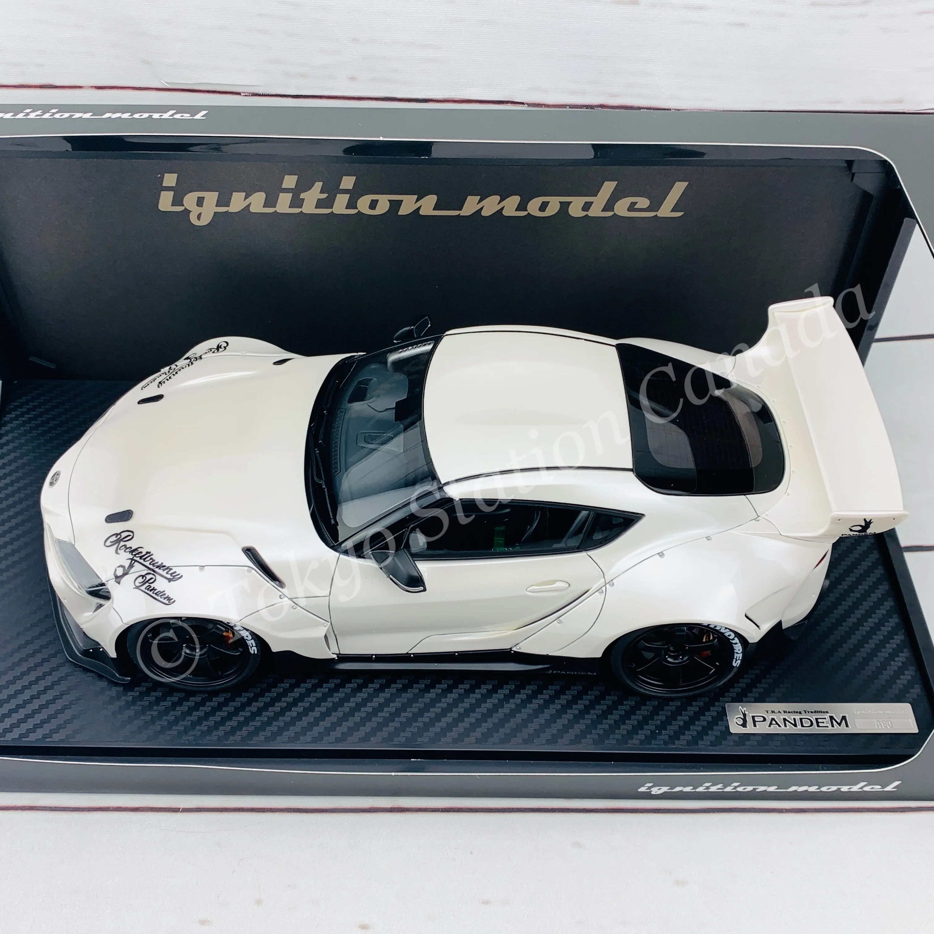 Ignition Model 1/18 PANDEM Supra (A90) Pearl White IG2036 - Image 7