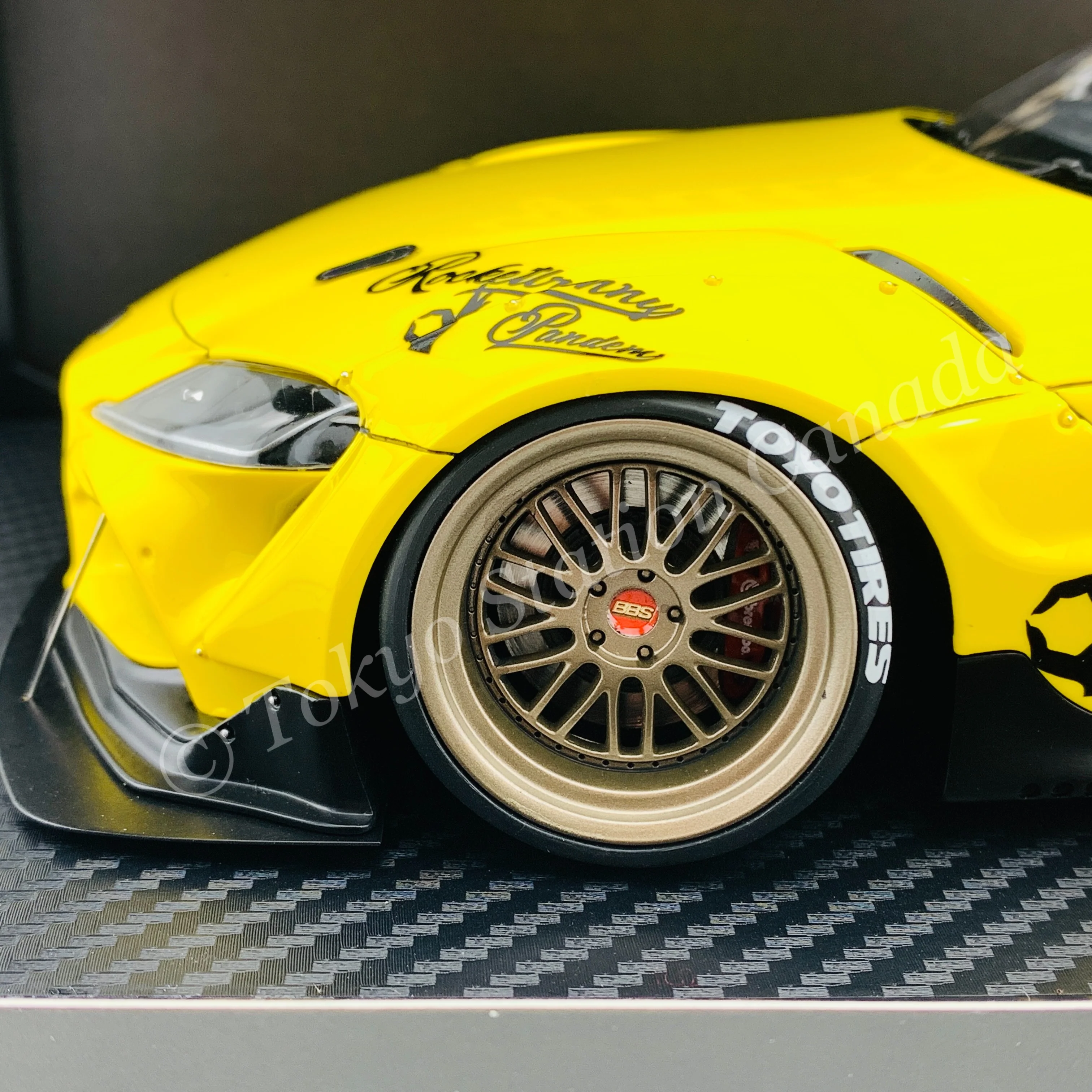 Ignition Model 1/18 PANDEM Supra (A90) Yellow IG2039 - Image 2