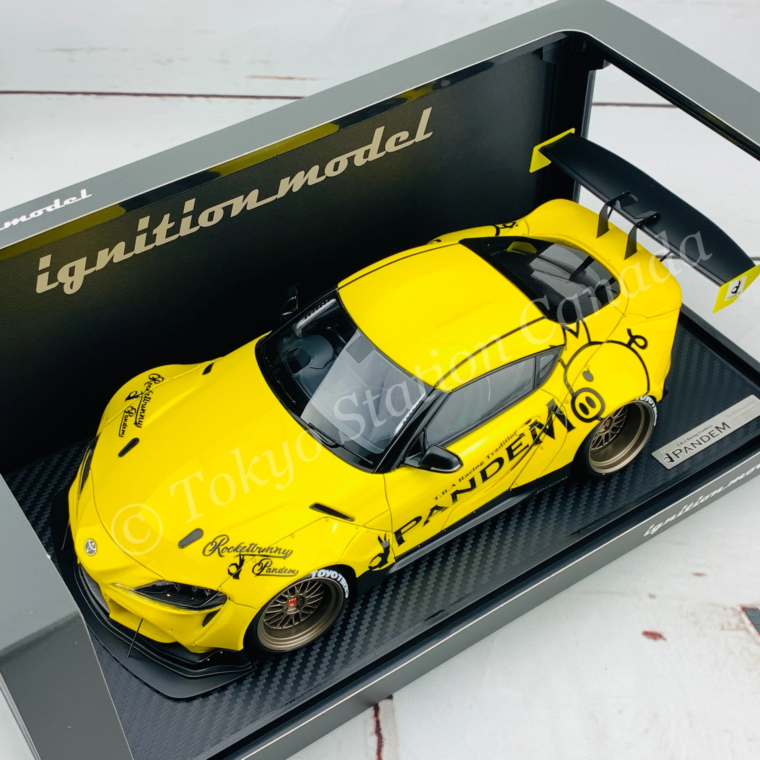 Ignition Model 1/18 PANDEM Supra (A90) Yellow IG2039 - Image 6
