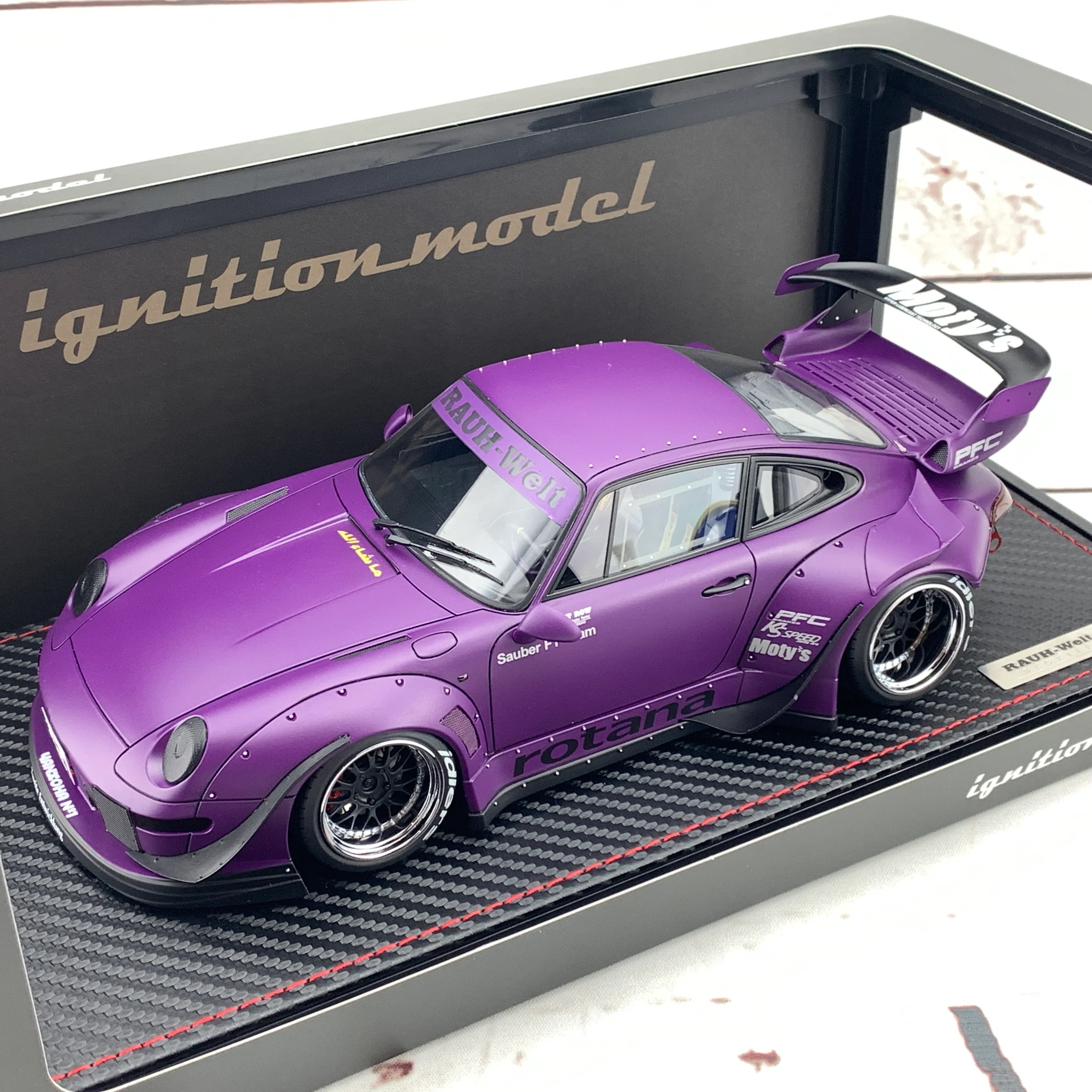 Ignition Model 1/18 RWB 993 Matt Purple IG1958 - Image 7