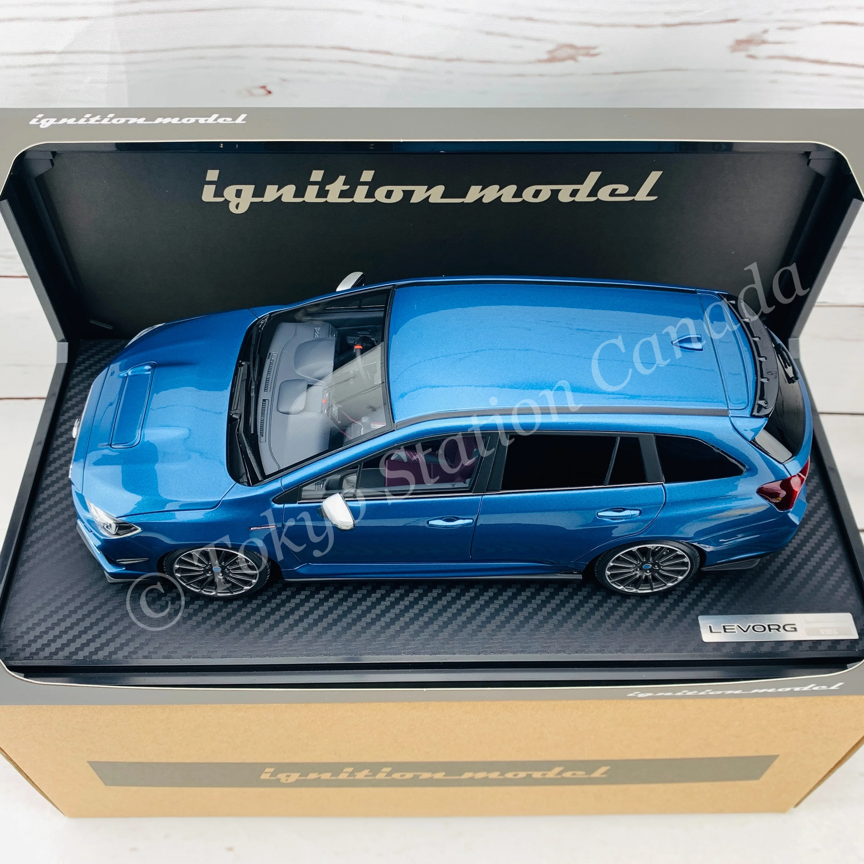 Ignition Model 1/18 Subaru Levorg (VMG) 2.0 STi Sport Storm Gray Metallic IG1662 - Image 3
