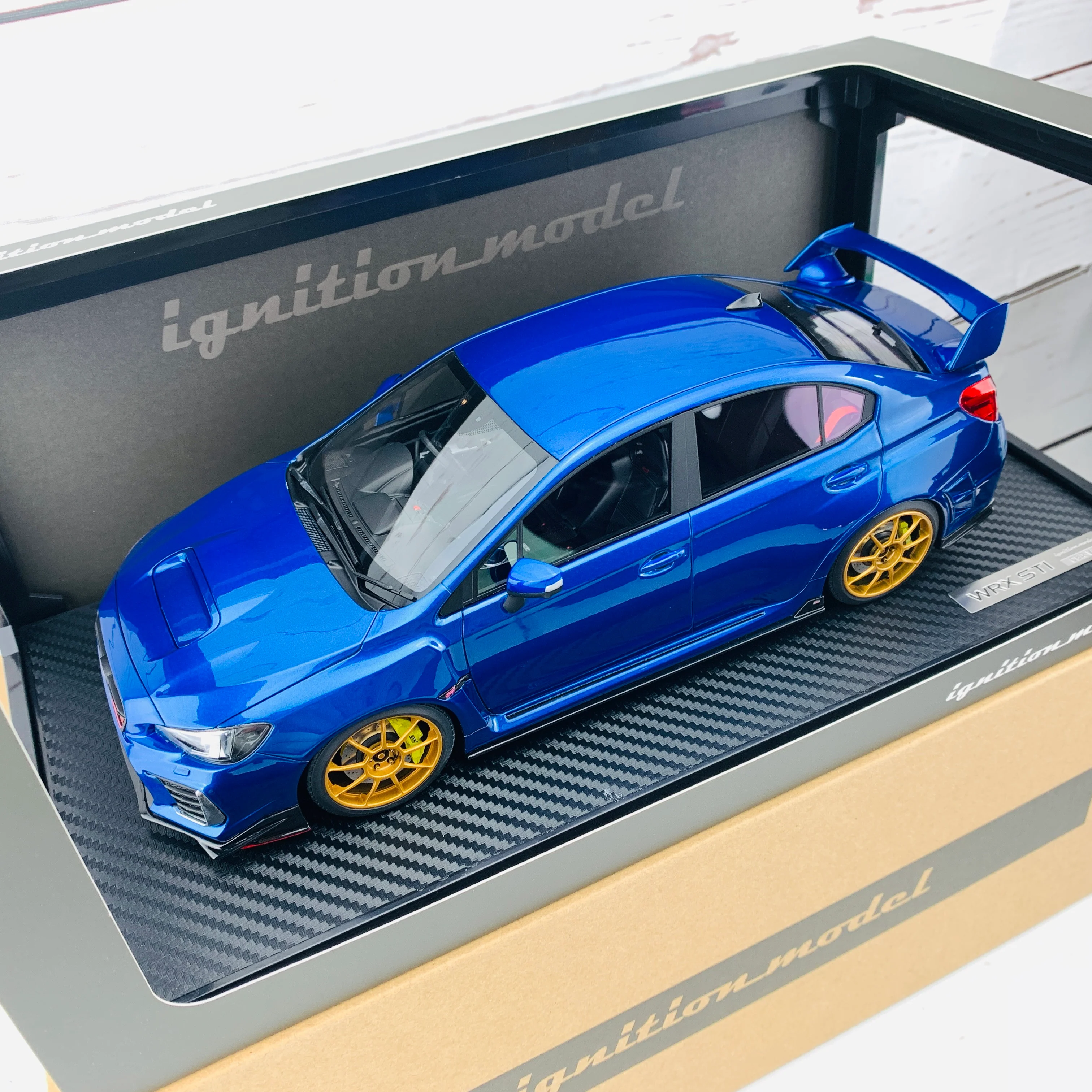 Ignition Model 1/18 SUBARU WRX (CBA-VAB) STI Blue IG1667 - Image 2